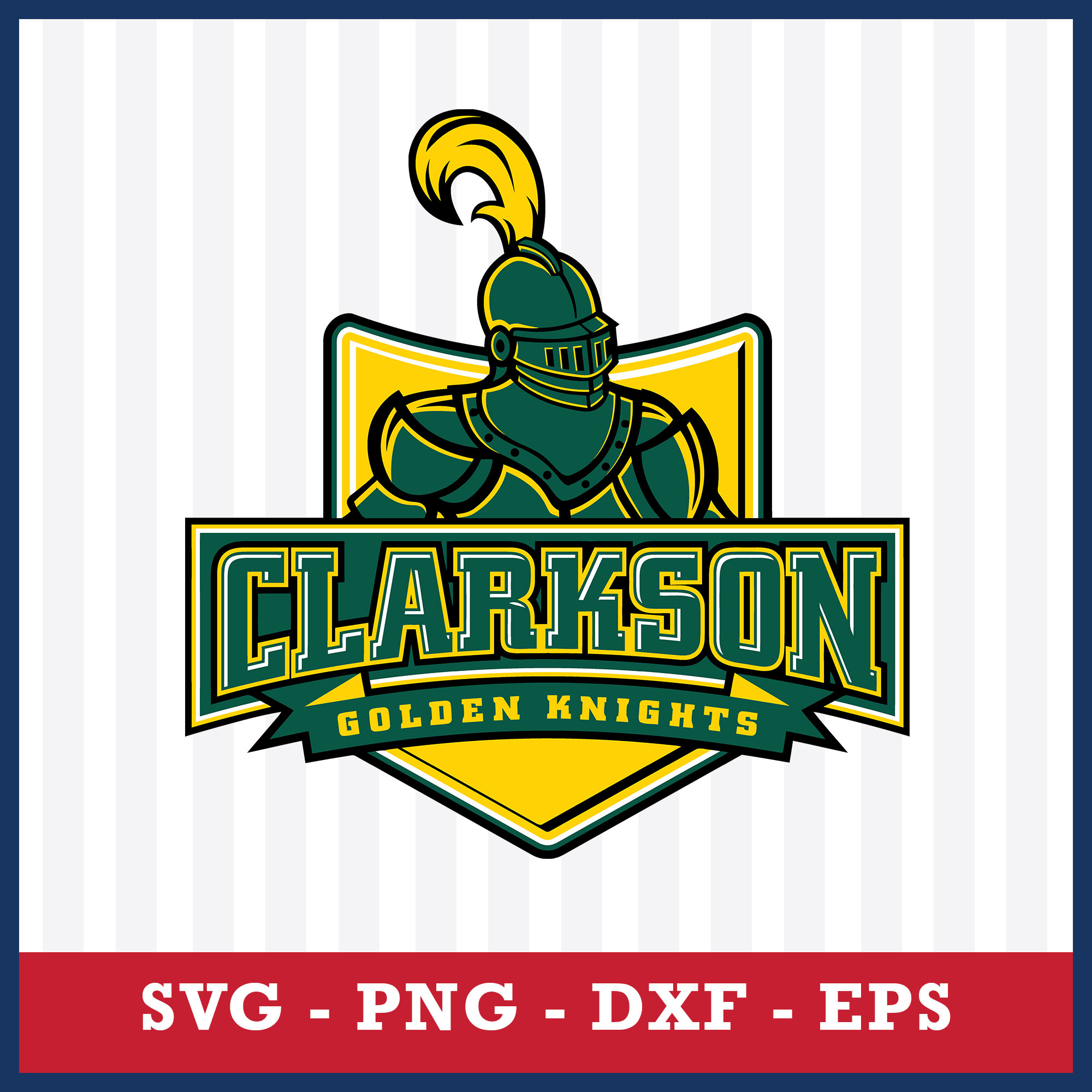 Clarkson Golden Knights Svg, Clarkson Golden Knights Logo Sv - Inspire