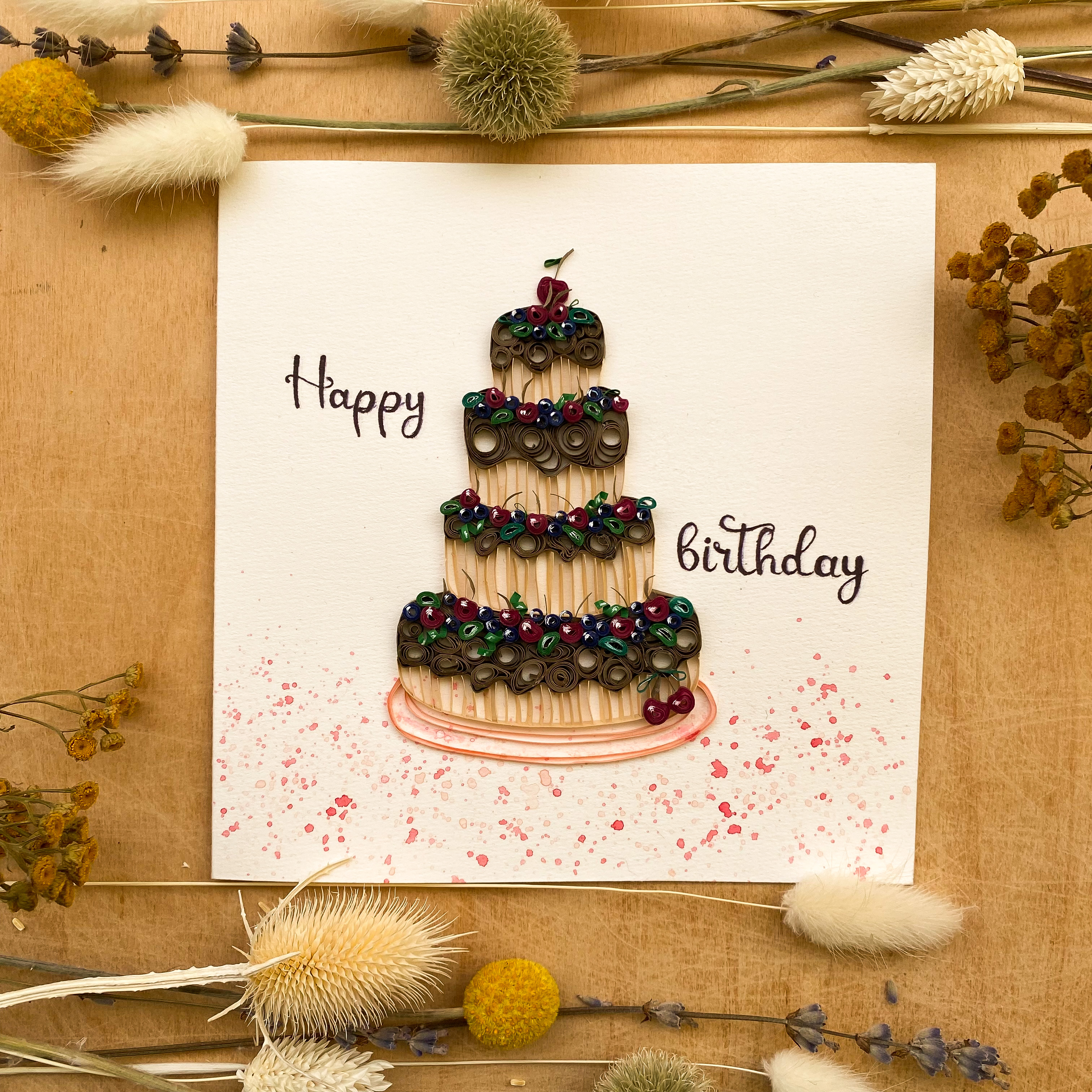Greeting Card - Happy Birthday Card - Happy birthday Cake | Inspire Uplift