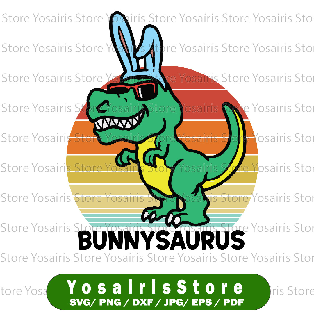 Bunnysaurus Trex Svg, Bunny Easter Dinosaur Svg, Easter Dino | Inspire ...