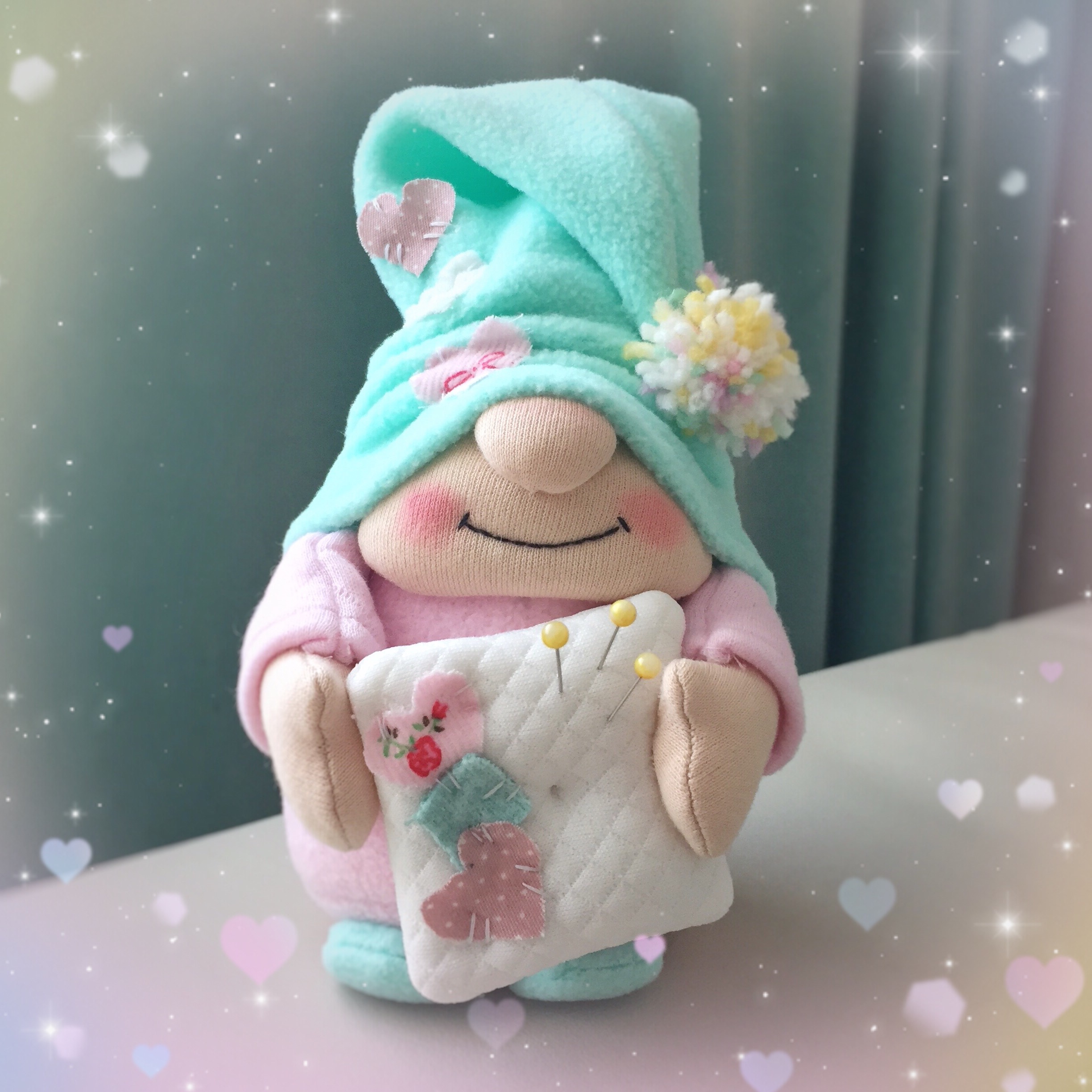 Digital download Gnome pattern, Pincushion gnome Pattern PDF Inspire