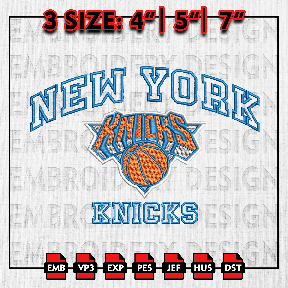 Knicks Lettering NBA New York Knicks Embroidery Files, NBA teams, NBA Knicks | Inspire ...