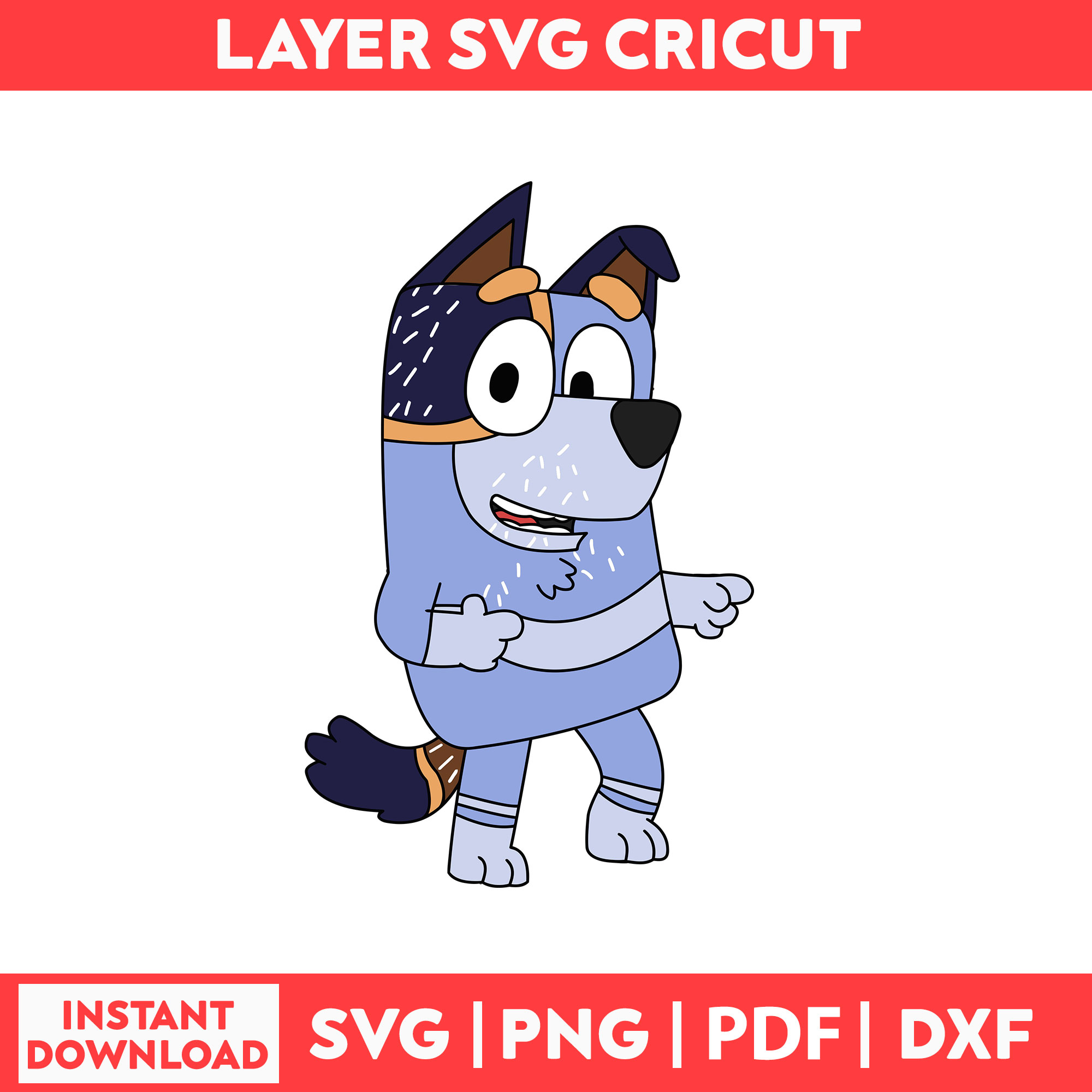 Bluey Bingo Heeler Svg, Bluey Birthday Svg, Bluey Characters, Bluey