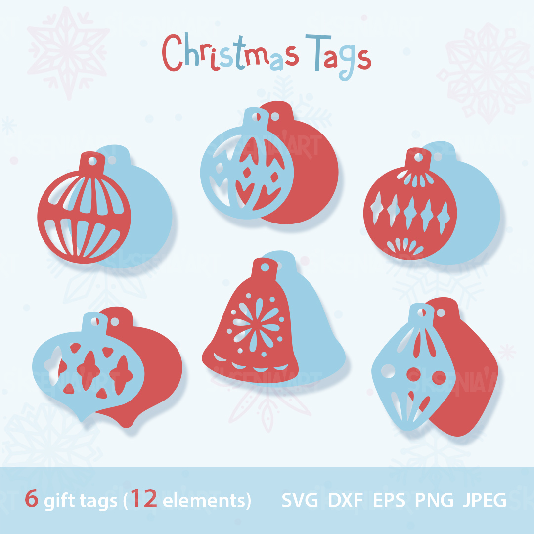 Christmas Gift Tags, Tags SVG Bundle, Christmas Decor SVG, D - Inspire