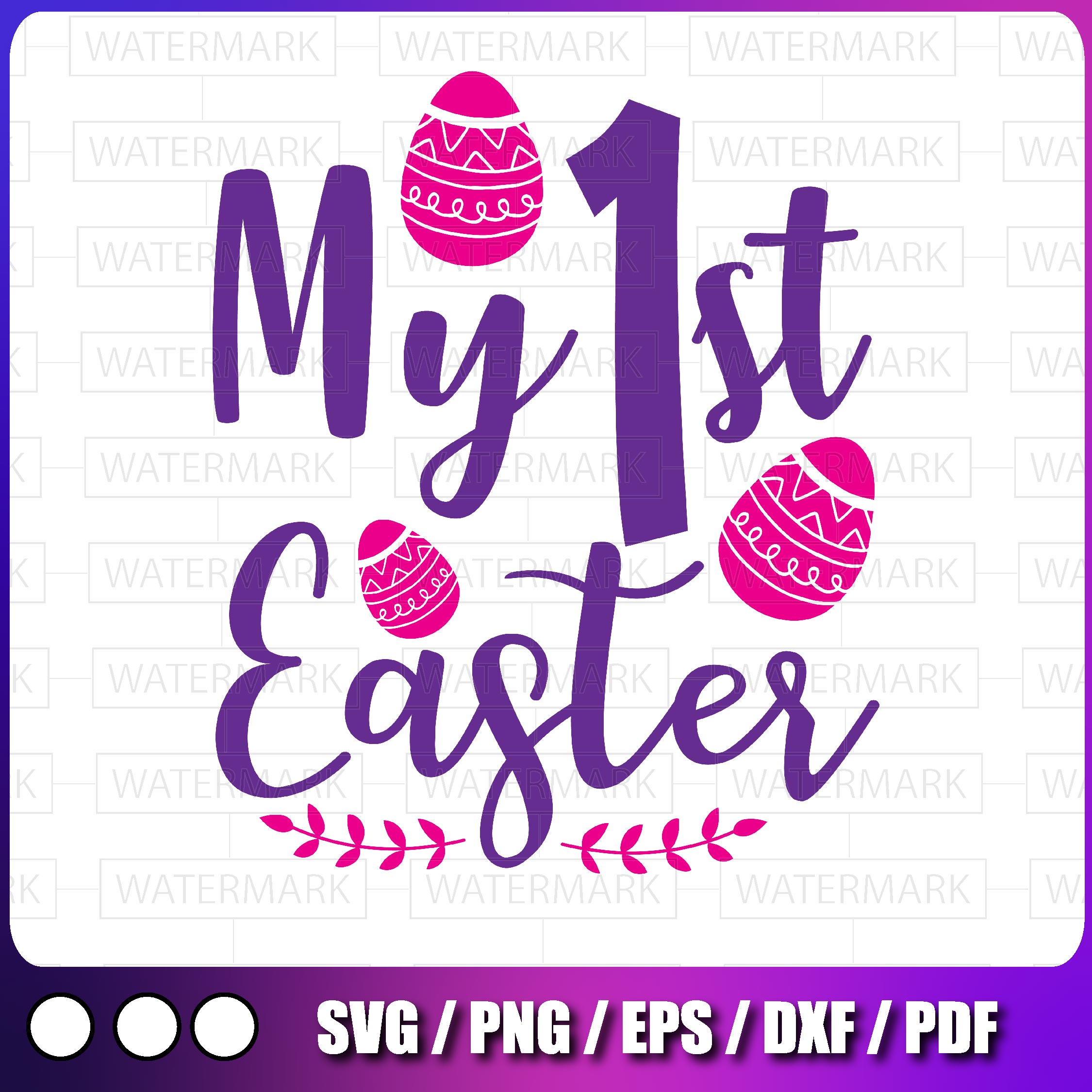 My First Easter SVG, Baby svg Design, Bow Easter Girl SVG, Inspire Uplift