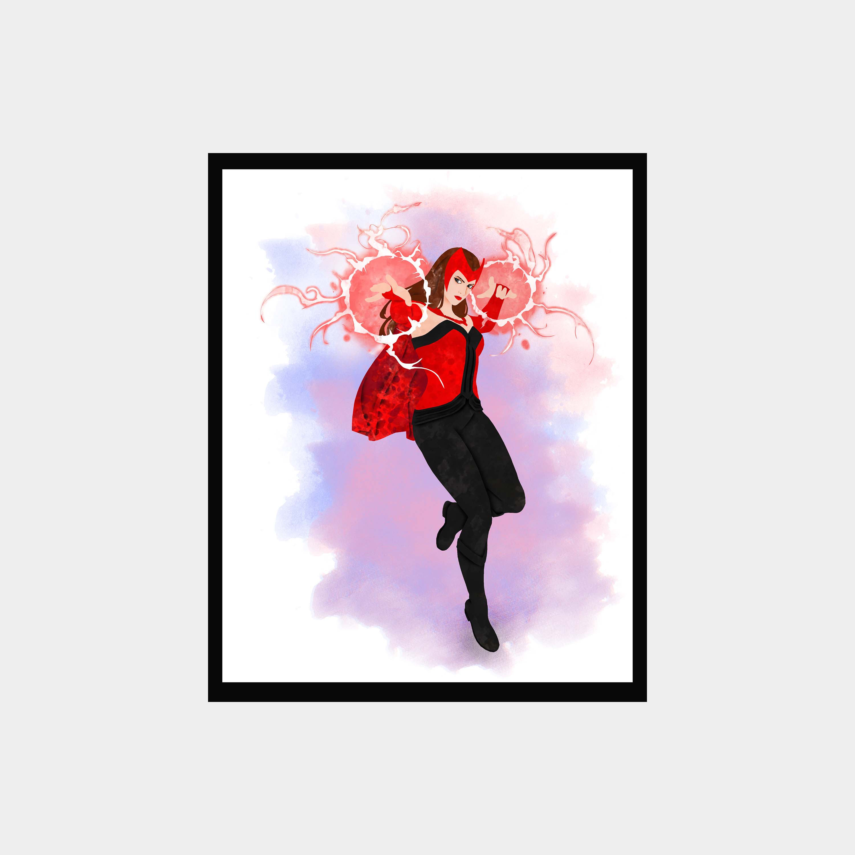 Scarlet Witch Marvel Superhero Art Print Digital Files decor | Inspire ...