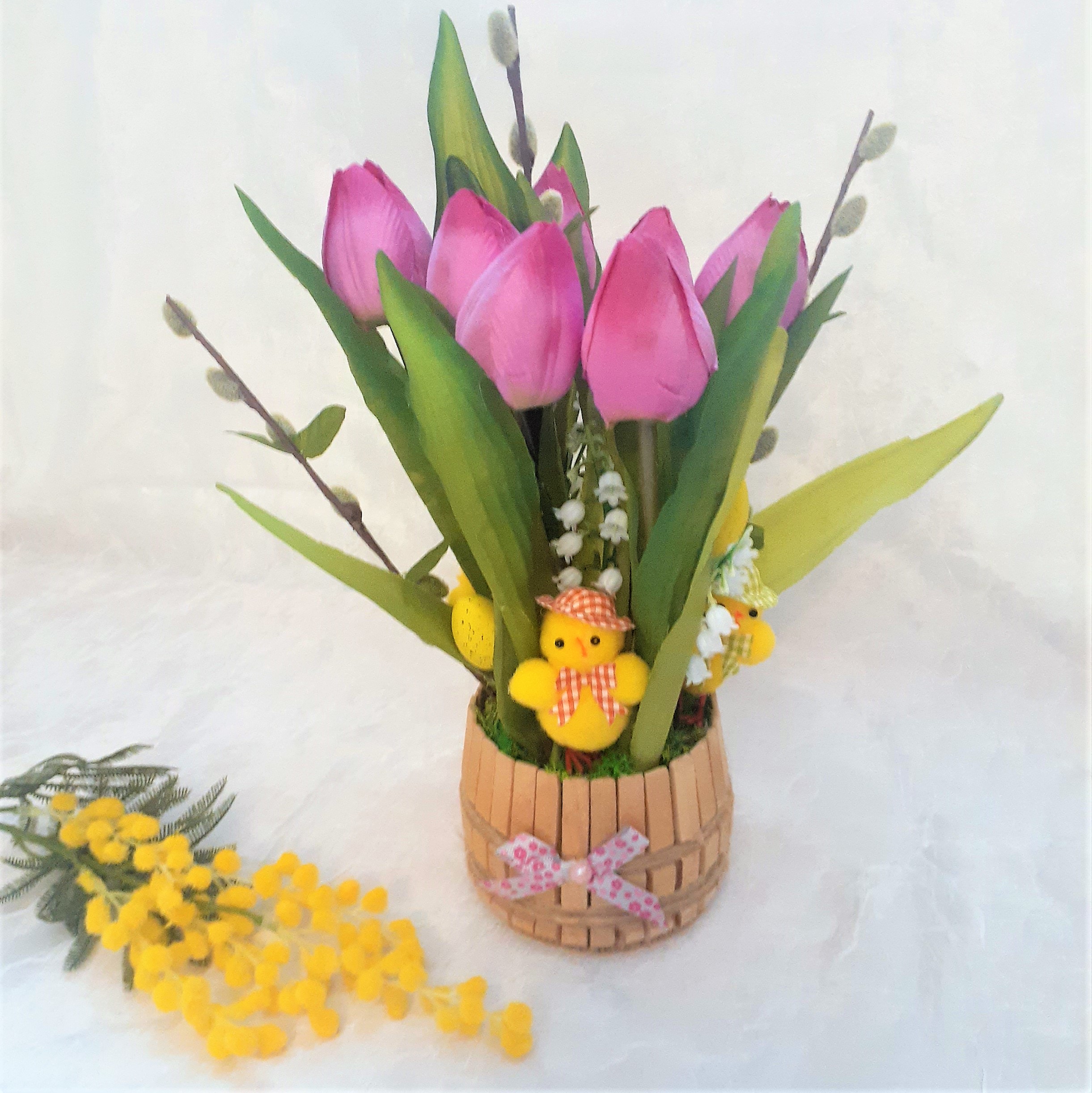 Easter Flower Arrangement, Rustic Easter centerpiece, Easter Inspire Uplift