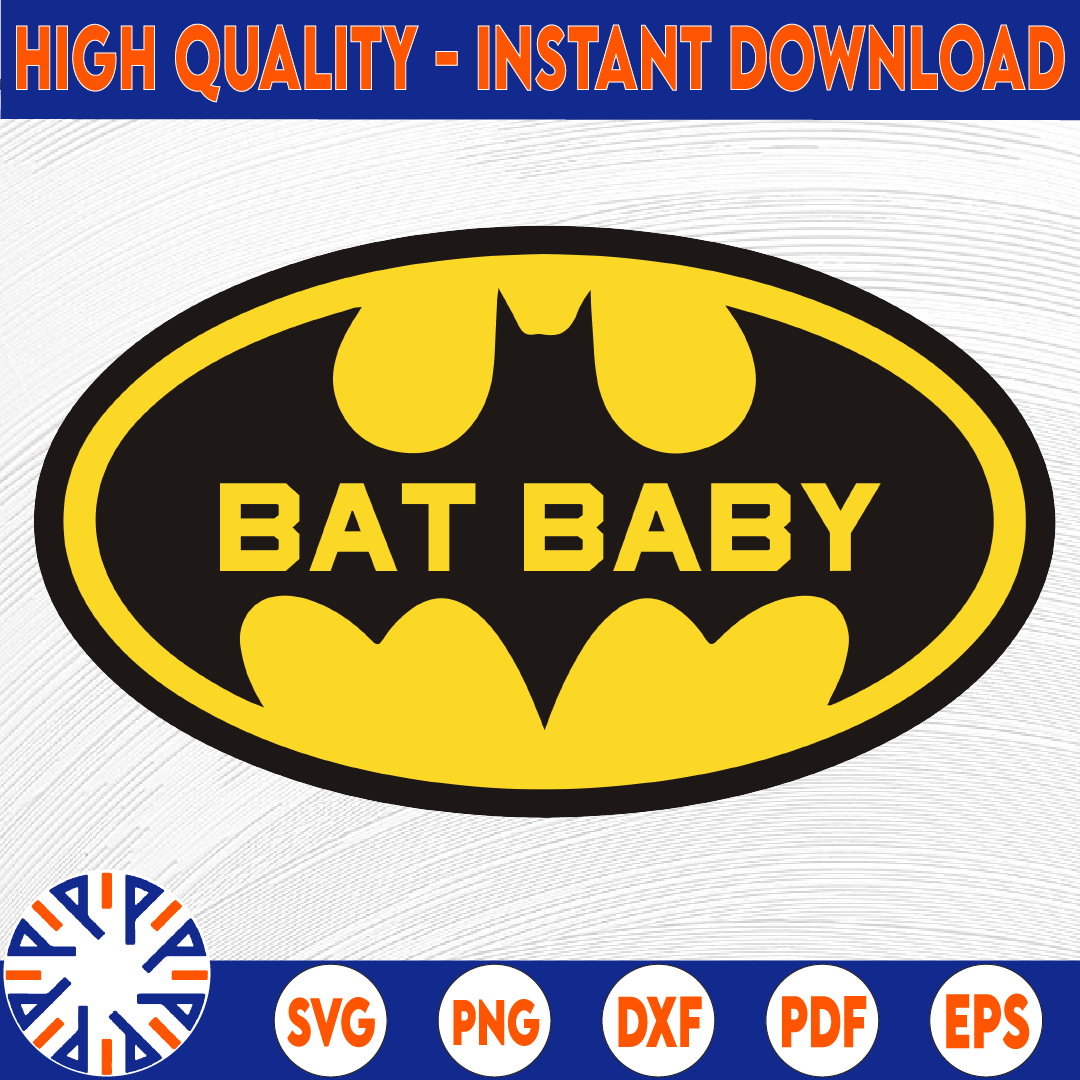 Baby Bat Man Svg, Bat baby svg, Dad Batman Svg, Logo Batman Inspire