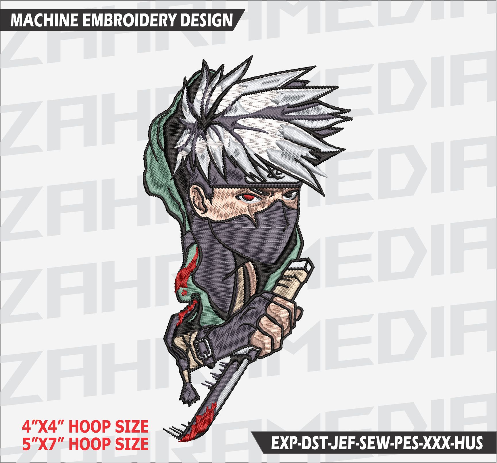 Anime Inspired , Machine Embroidery Design, Files, INSTANT D | Inspire ...