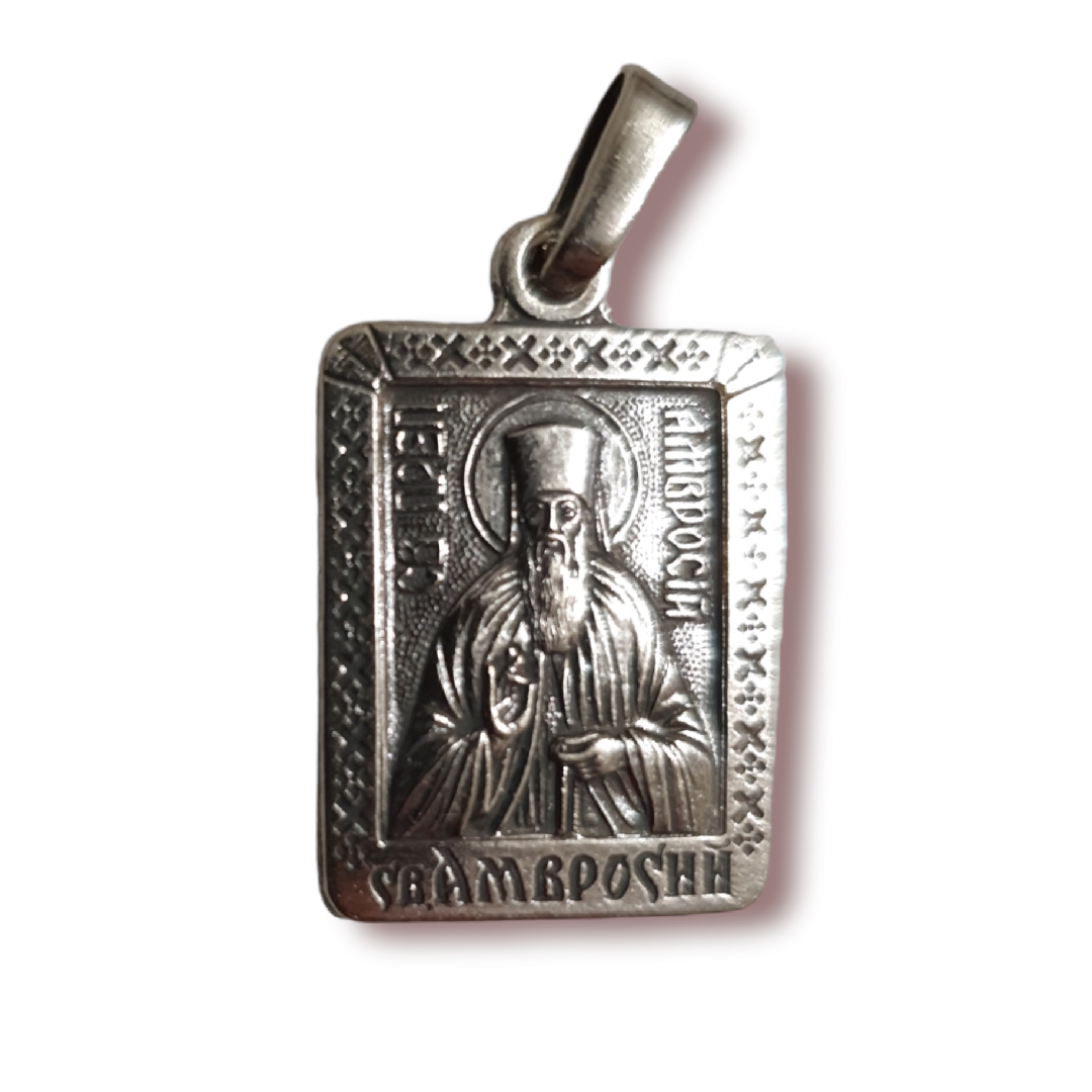 St Ambrose of Optina Orthodox icon medallion free shipping Inspire Uplift