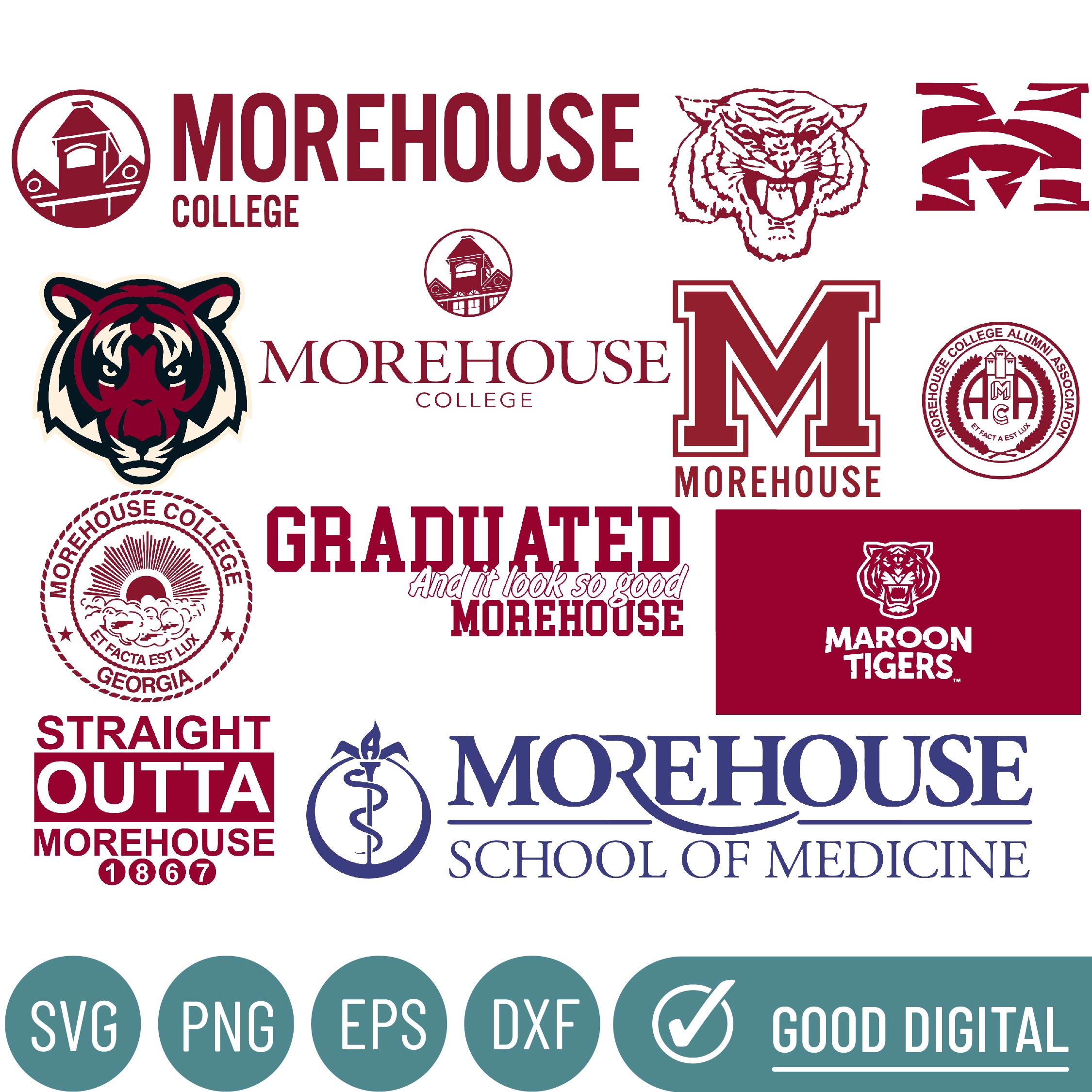 Morehouse Collegege Svg, HBCU Svg Collections, HBCU Svg, Foo Inspire