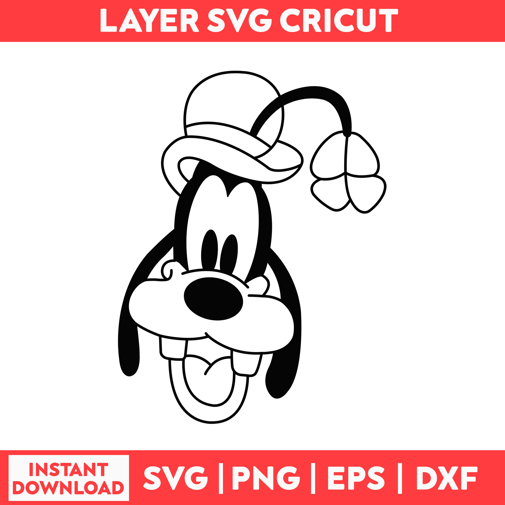 Goofy Mickey Mouse Cloring Svg, Disney Family St Patricks, S - Inspire