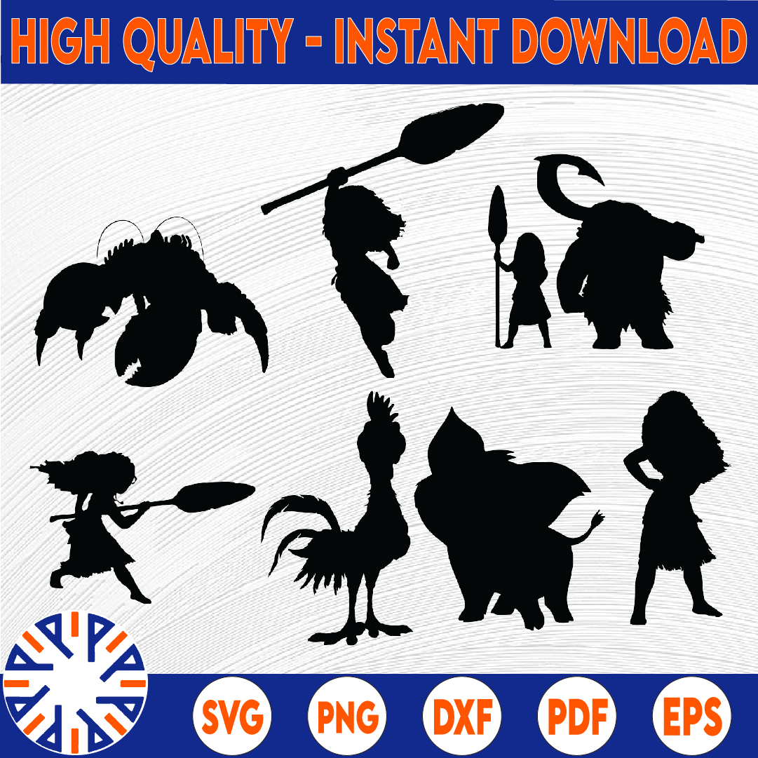 Moana SVG cut files, instant download, printable vector clip - Inspire ...