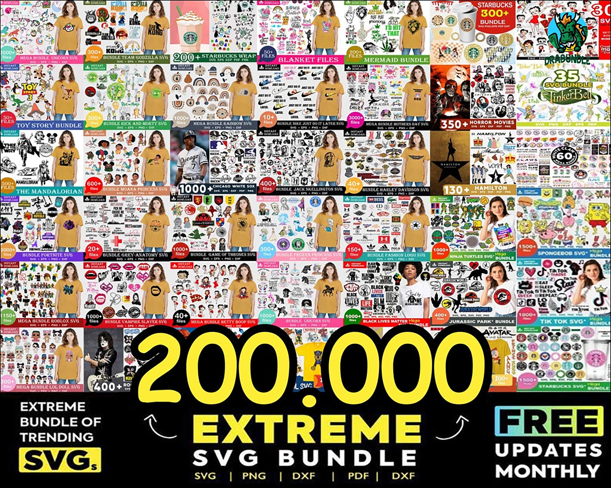 The Ultimate Mega Bundle svg, Mega bundle svg, 200000 unique | Inspire ...