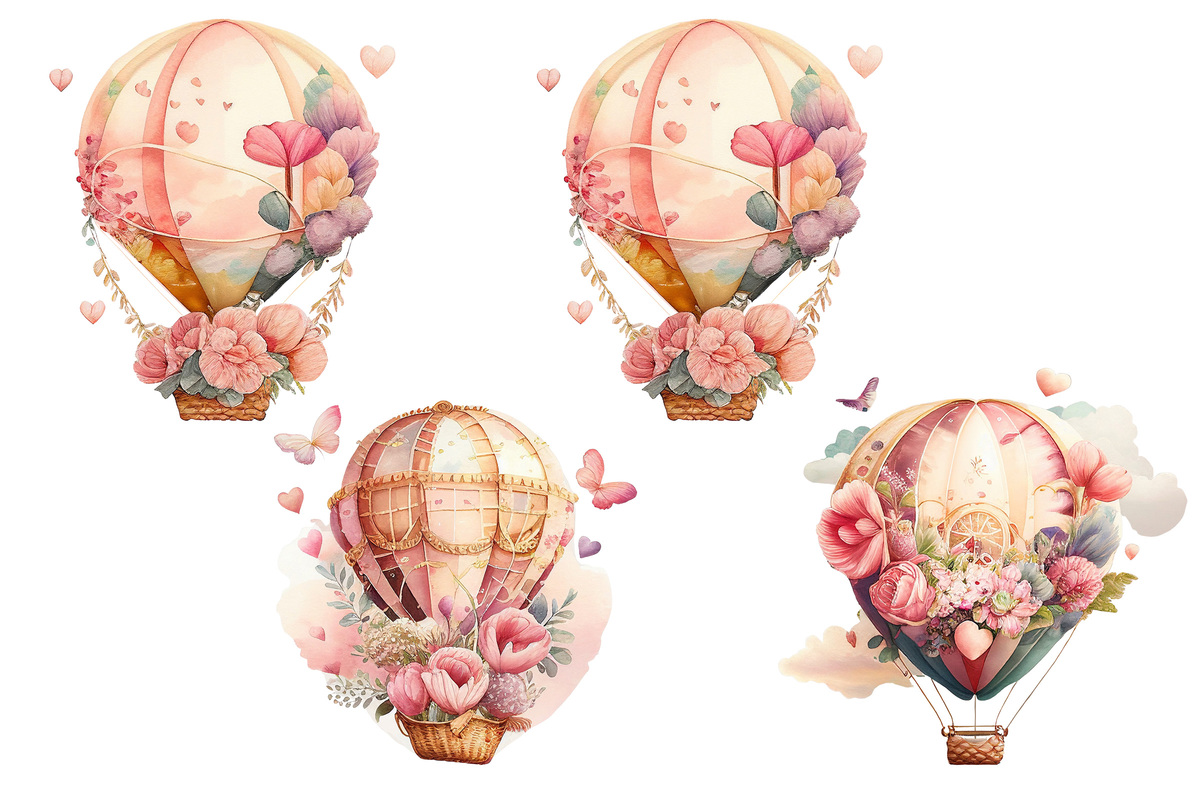 04 Files Of Valentine Hot Air Balloon PNG Valentine Balloon - Inspire ...