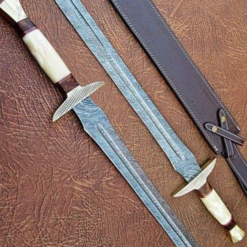 Handmade Damascus Swords Battle Ready Damascus Steel Sword Inspire 