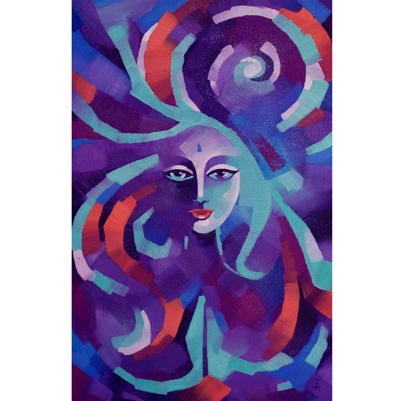 Universe Painting Spiritual Original Art Meditation Artwork | Inspire ... - Spiritual Humanist Artwork Offer