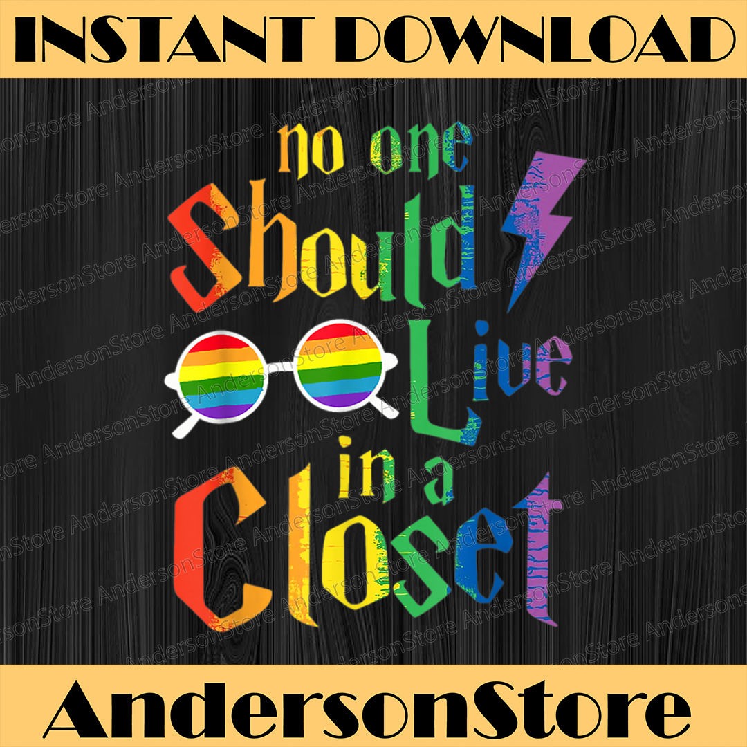 No One Should Live In A Closet LGBT-Q Gay Pride Proud Ally L - Inspire ...