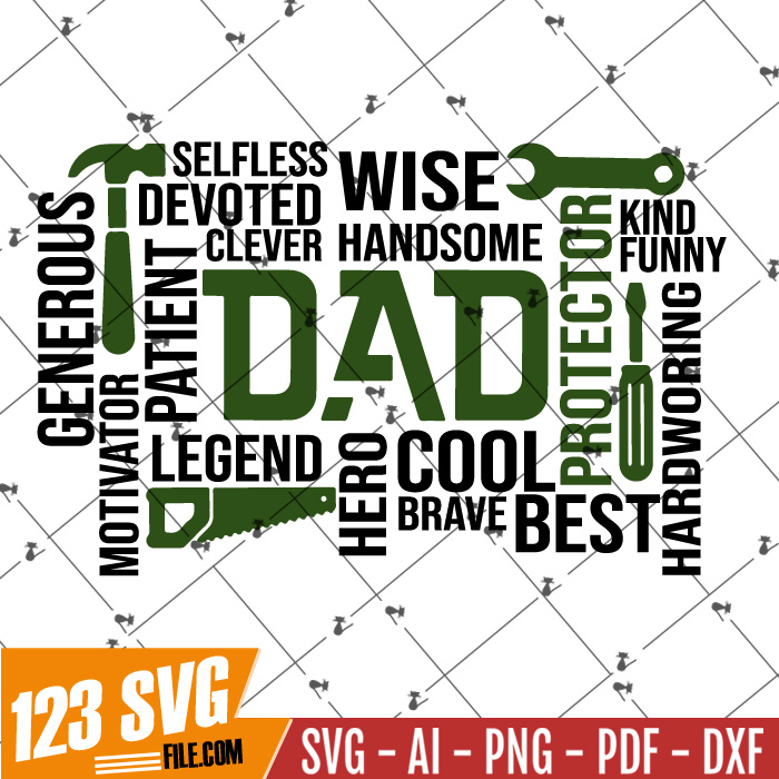 The Man The Myth Daddy The Legend SVG PNG PDF, Dad Svg, Fath - Inspire