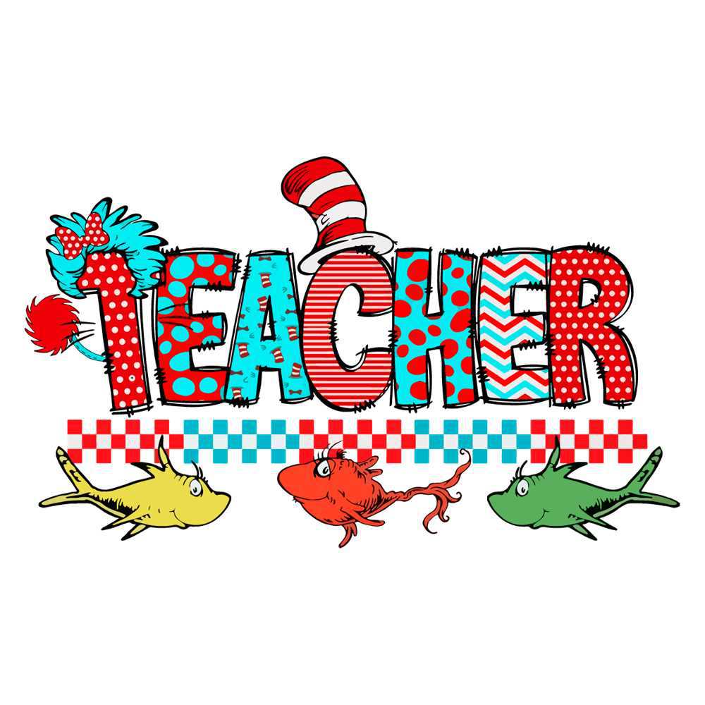 Teacher Dr Seuss Read Across America Day SVG Cutting Files Inspire Uplift