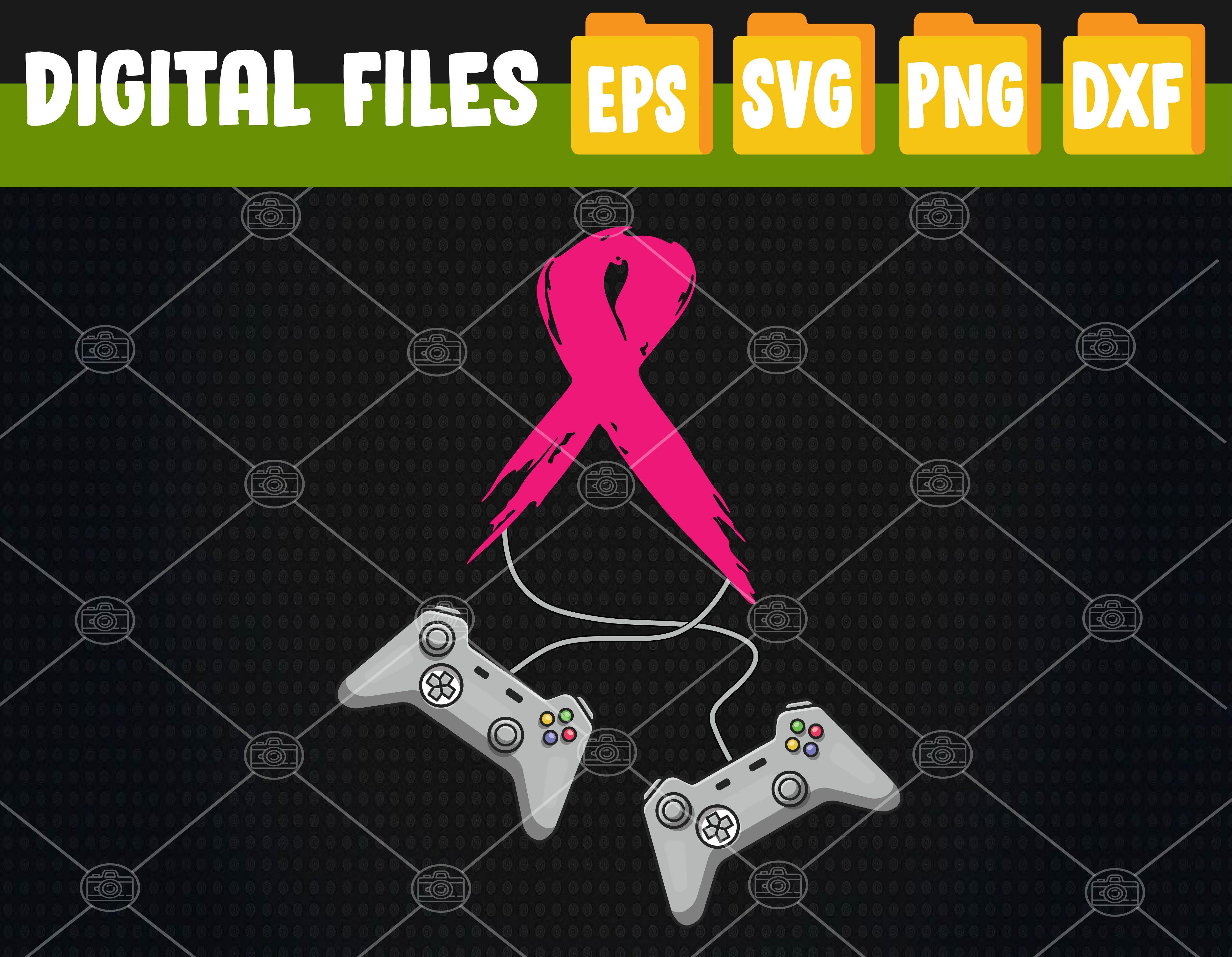 gamer pink ribbon breast cancer awareness video games kids S - Inspire ...