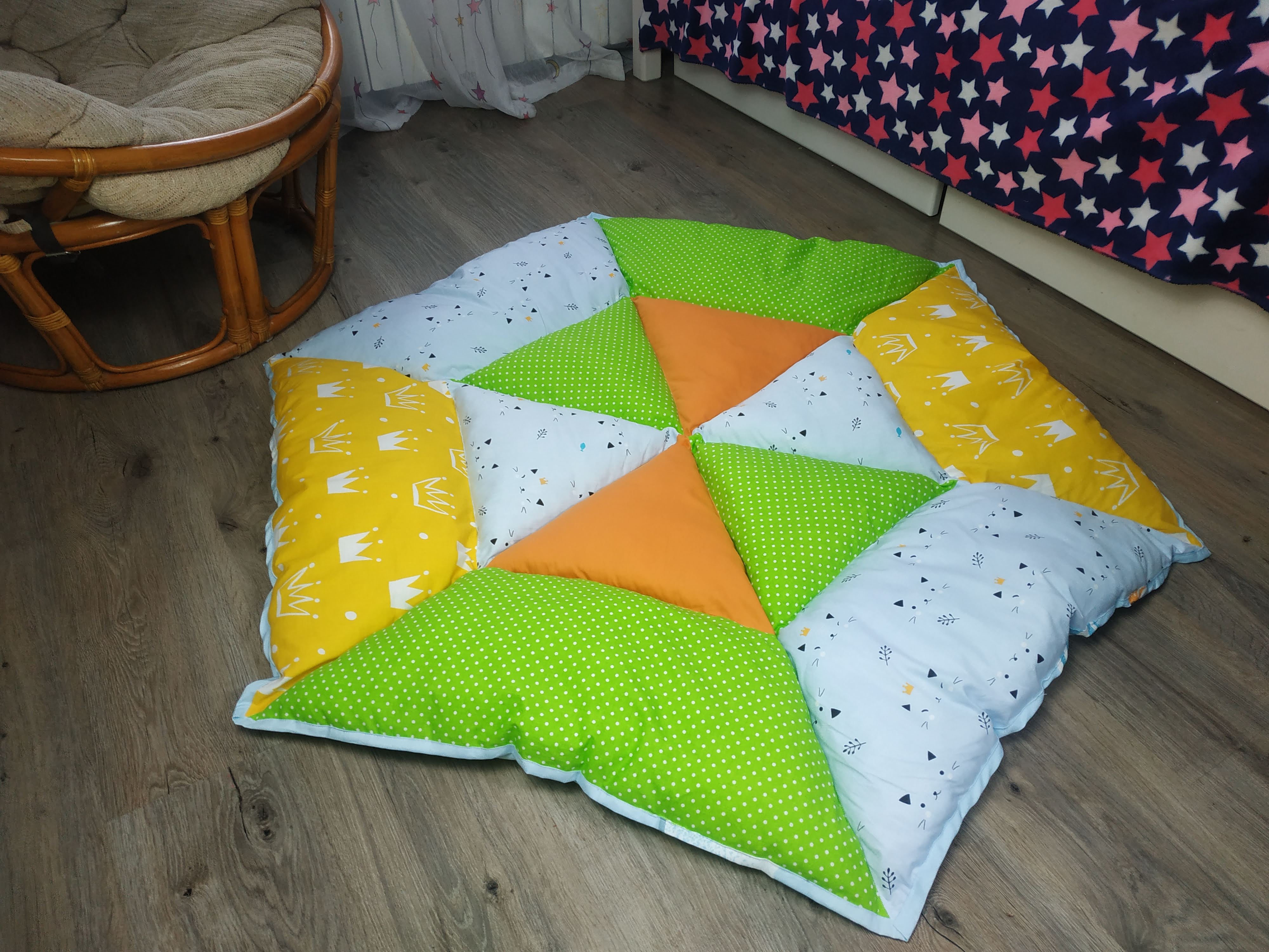 Baby play mat, teepee mat, gender neutral baby gift, custom Inspire