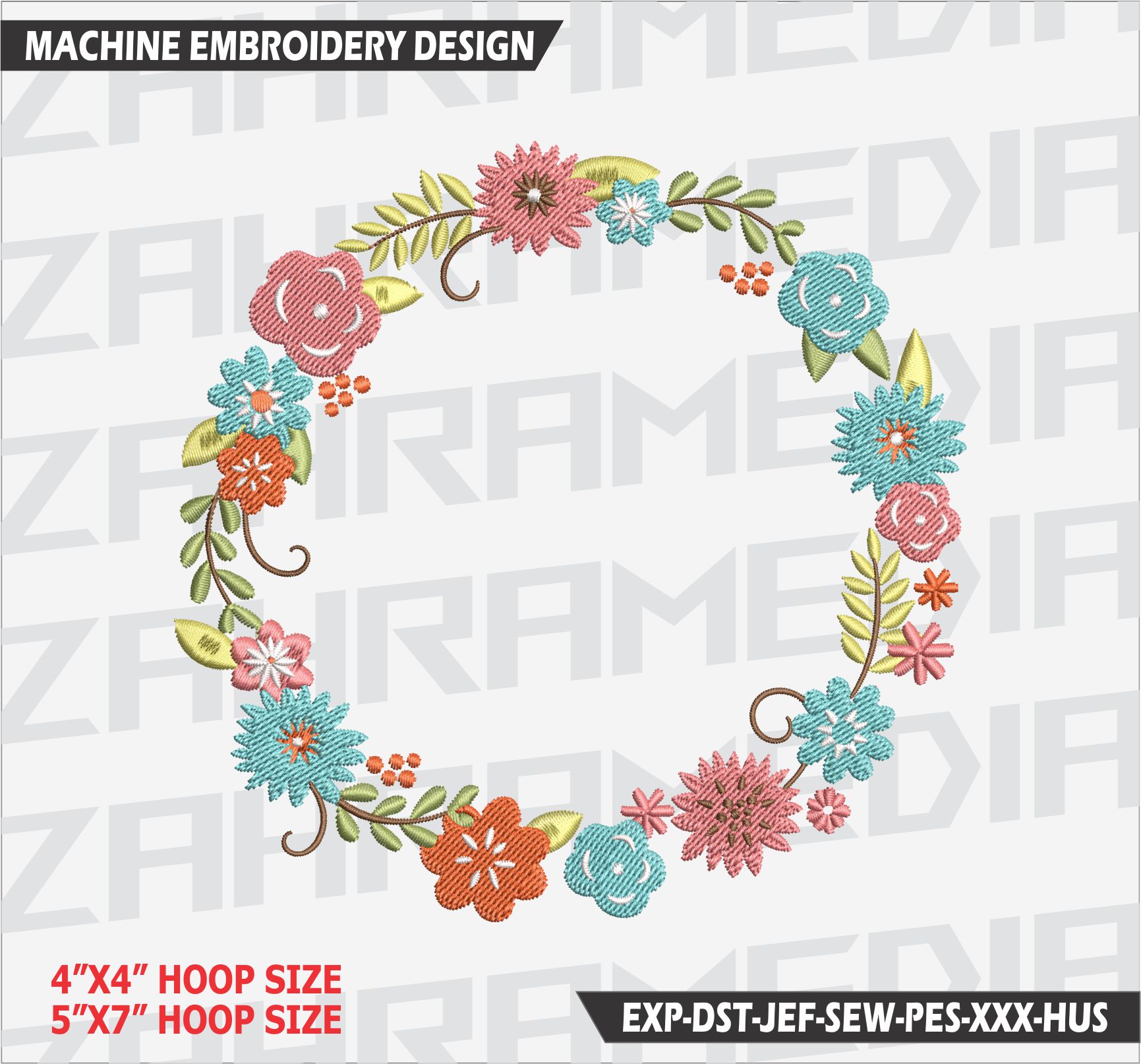 Flower , Machine Embroidery Design, Files, INSTANT DOWNLOAD | Inspire ...
