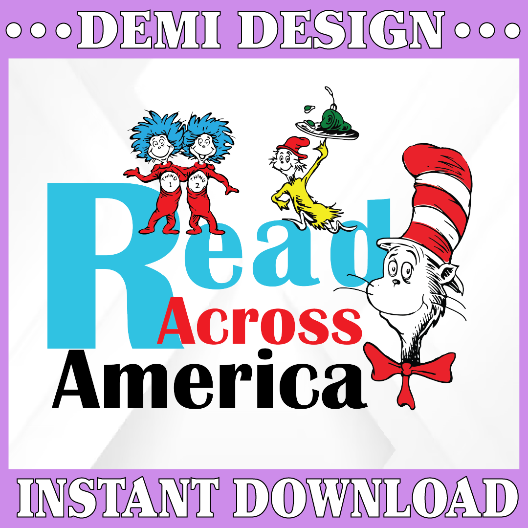 Read Across America Dr Seuss Svg, Dr Seuss Svg, Cat In The H - Inspire