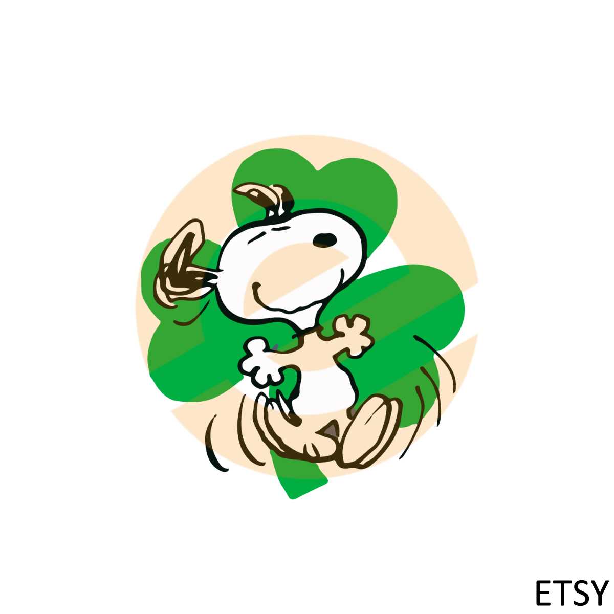 Peanuts Dancing Snoopy St Patrick's Day SVG Cutting Files | Inspire Uplift