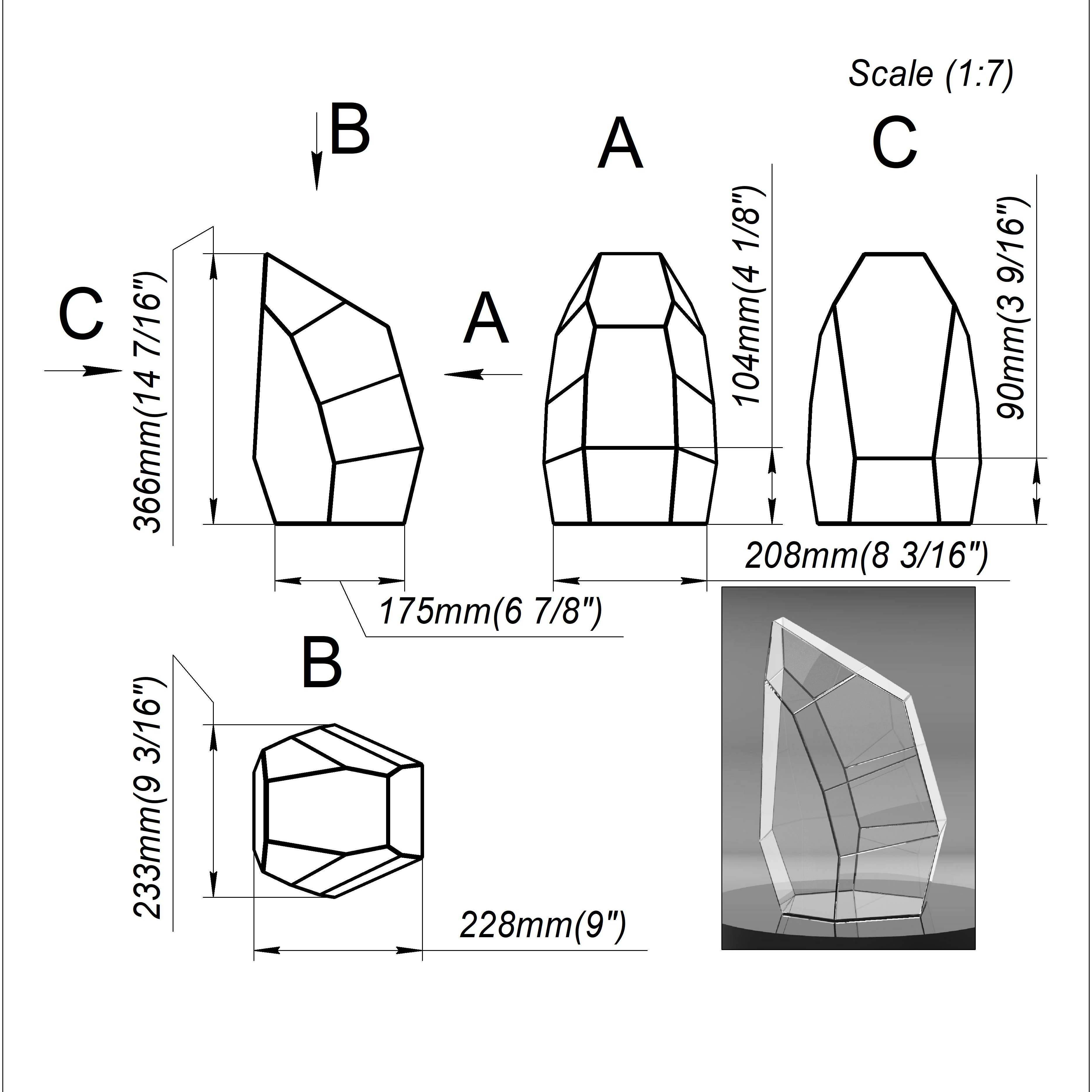 Project 491. Stained glass printable pattern. Brillant3d - Inspire Uplift