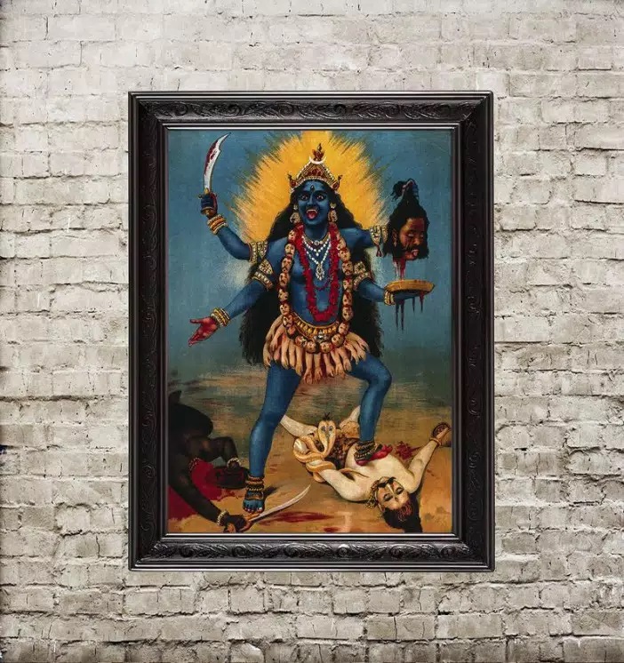 Kali. Ravi Varma Art Print. 403 | Inspire Uplift