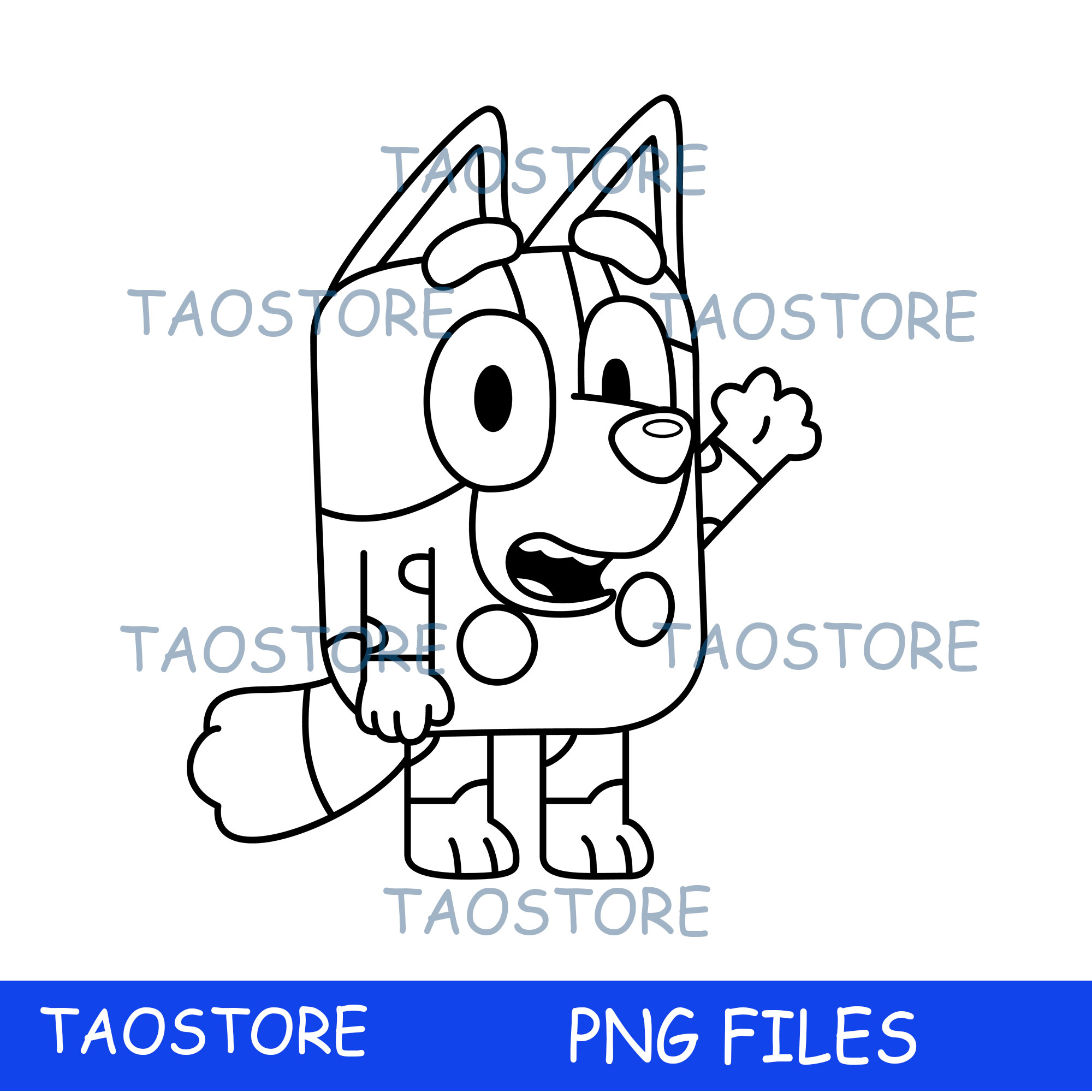 BLUEY characters Cartoon,Birthday Party Digital, PNG, png fi | Inspire ...