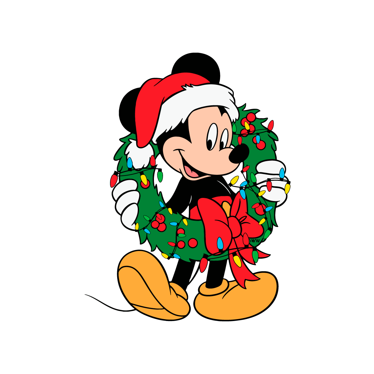Disney Mickey Mouse Christmas Lights Svg Cutting Files Inspire Uplift