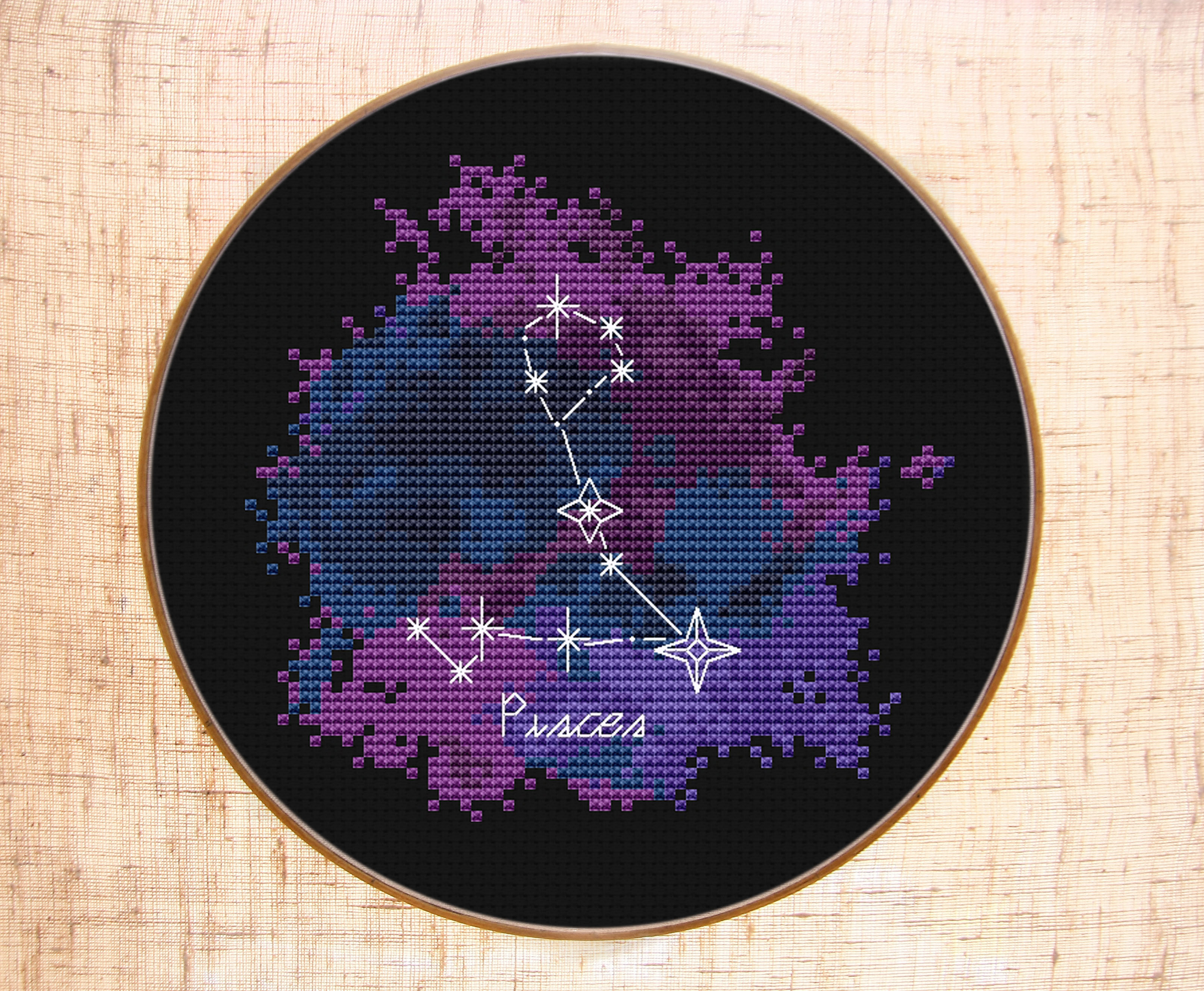Pisces Cross stitch pattern Modern cross stitch Constellatio | Inspire ...