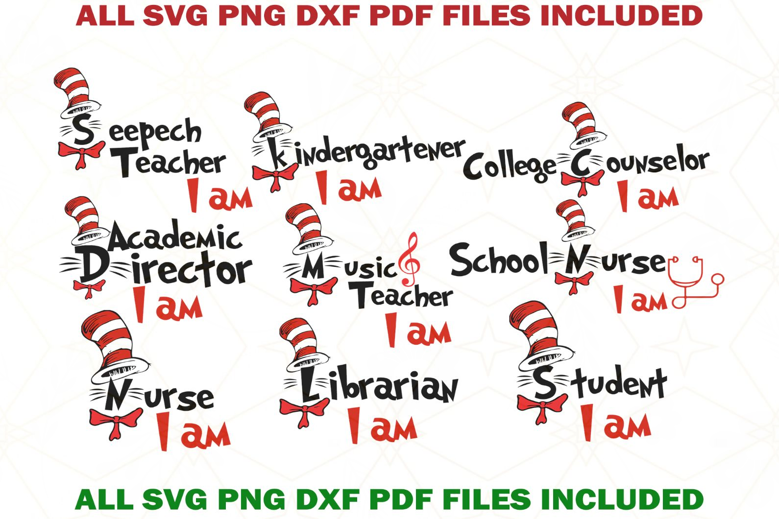 Dr Seuss svg bundle, dr Seuss svg, Dr Seuss gift, Dr Seuss b - Inspire ...
