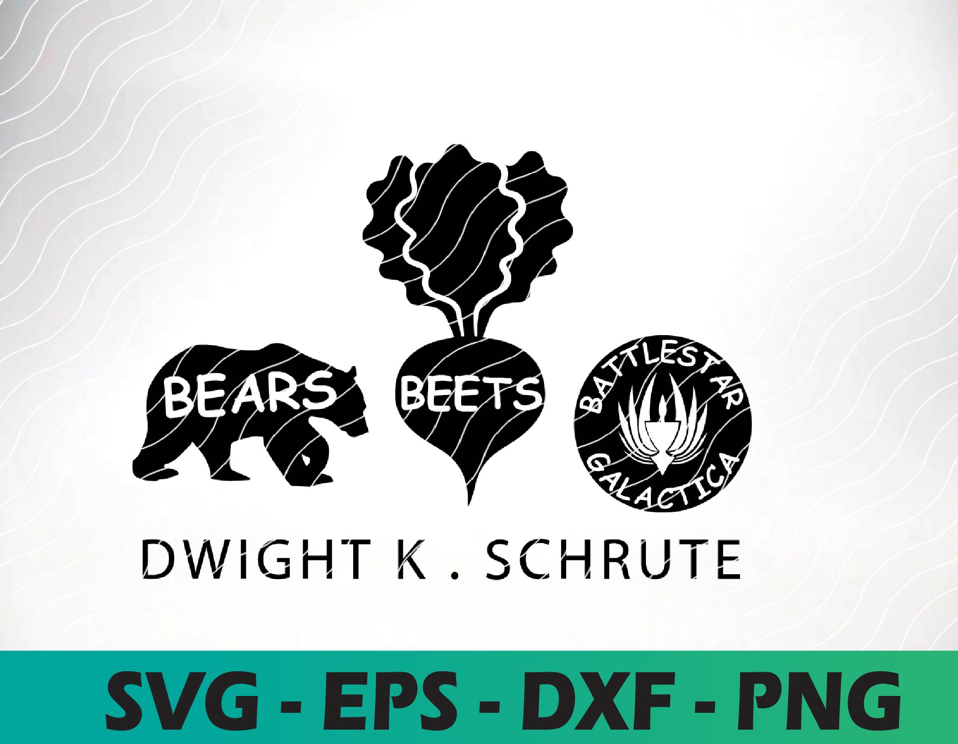 The office Bears Beets Battlestar Galactica SVG Inspire Uplift