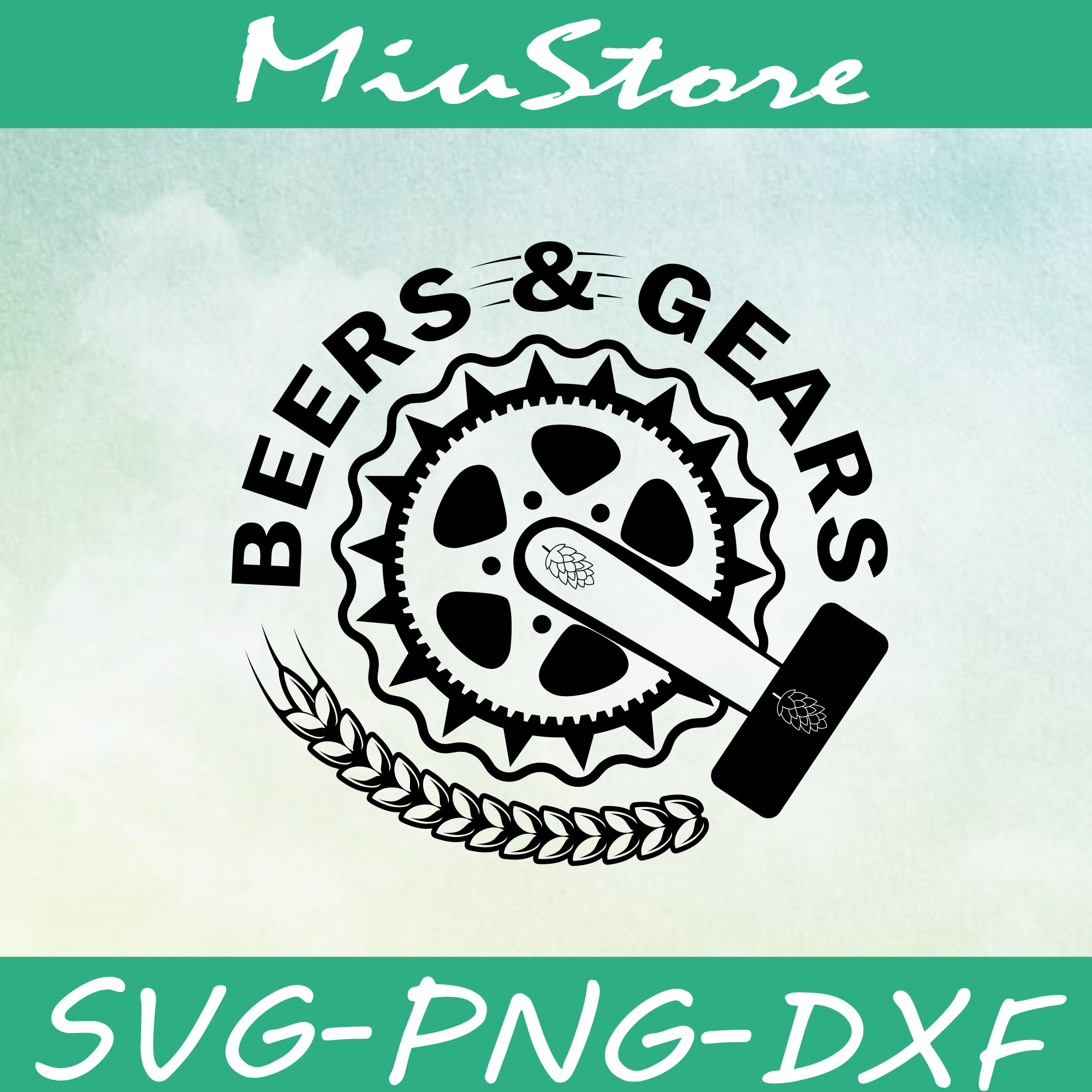 Gears And Beers Svg,png,dxf,cricut Inspire Uplift