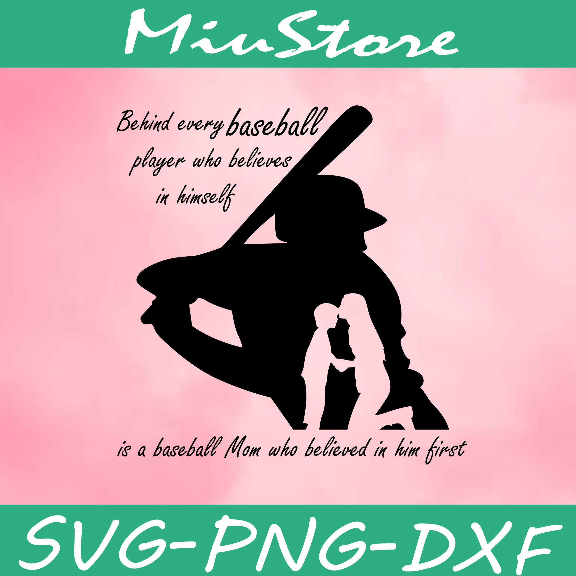 Behind Every Baseball Player SVG, Baseball Quotes SVG,png,dx Inspire