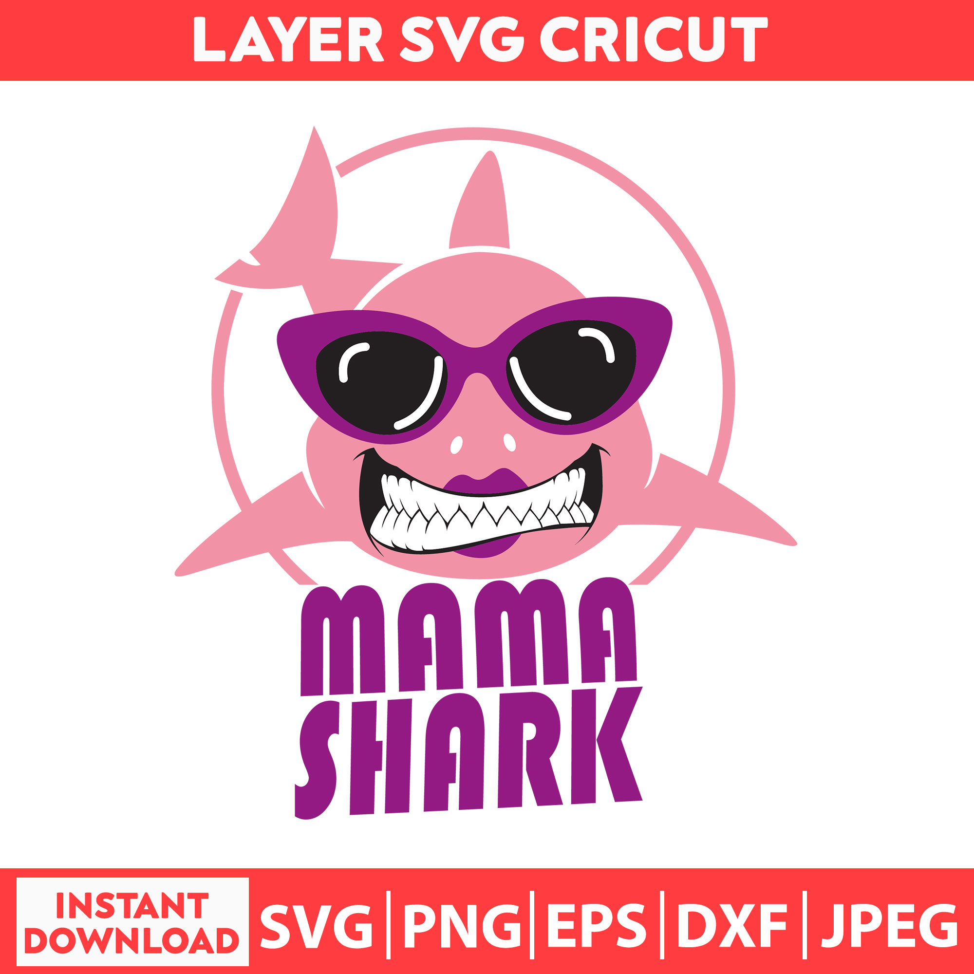 mommy shark様ご依頼用 Mommy Shark - Baby Shark Figurine - Pink - Comansi - 6,5cm