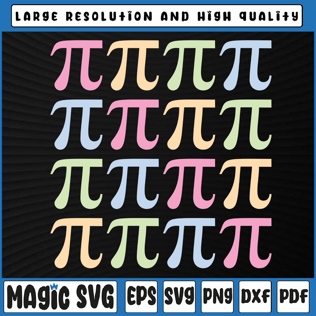 Pi Symbol Svg png, Pi Math Symbol SVG, Rainbow Pi Day for Ma | Inspire ...
