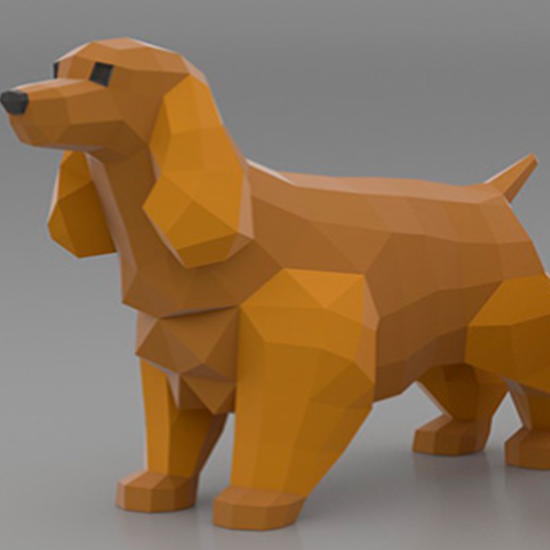 Cocker Spaniel Dog 3d Papercraft Free Printable Paper vrogue.co
