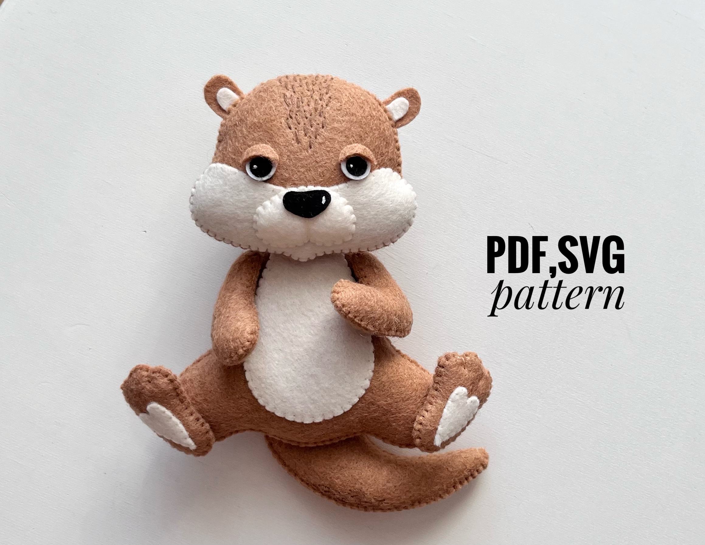 Otter ornaments pattern Otter patterns felt Deer pattern PD Inspire