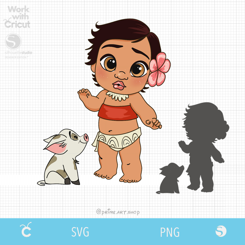 Baby Moana Baby Moana SVG Baby Moana Clipart Baby Moana Cut Norway ...