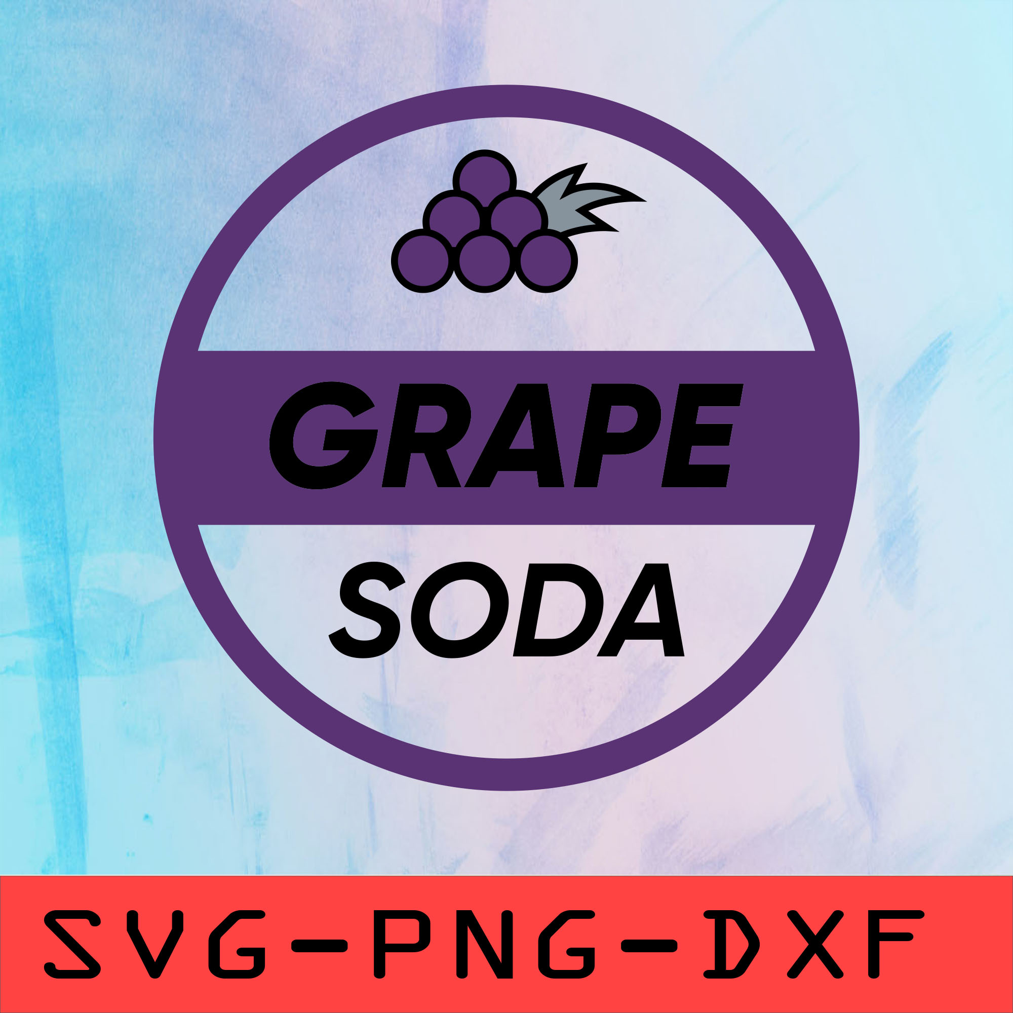 Grape Soda Svg,png,dxf,cricut,cut file,clipart Inspire Uplift