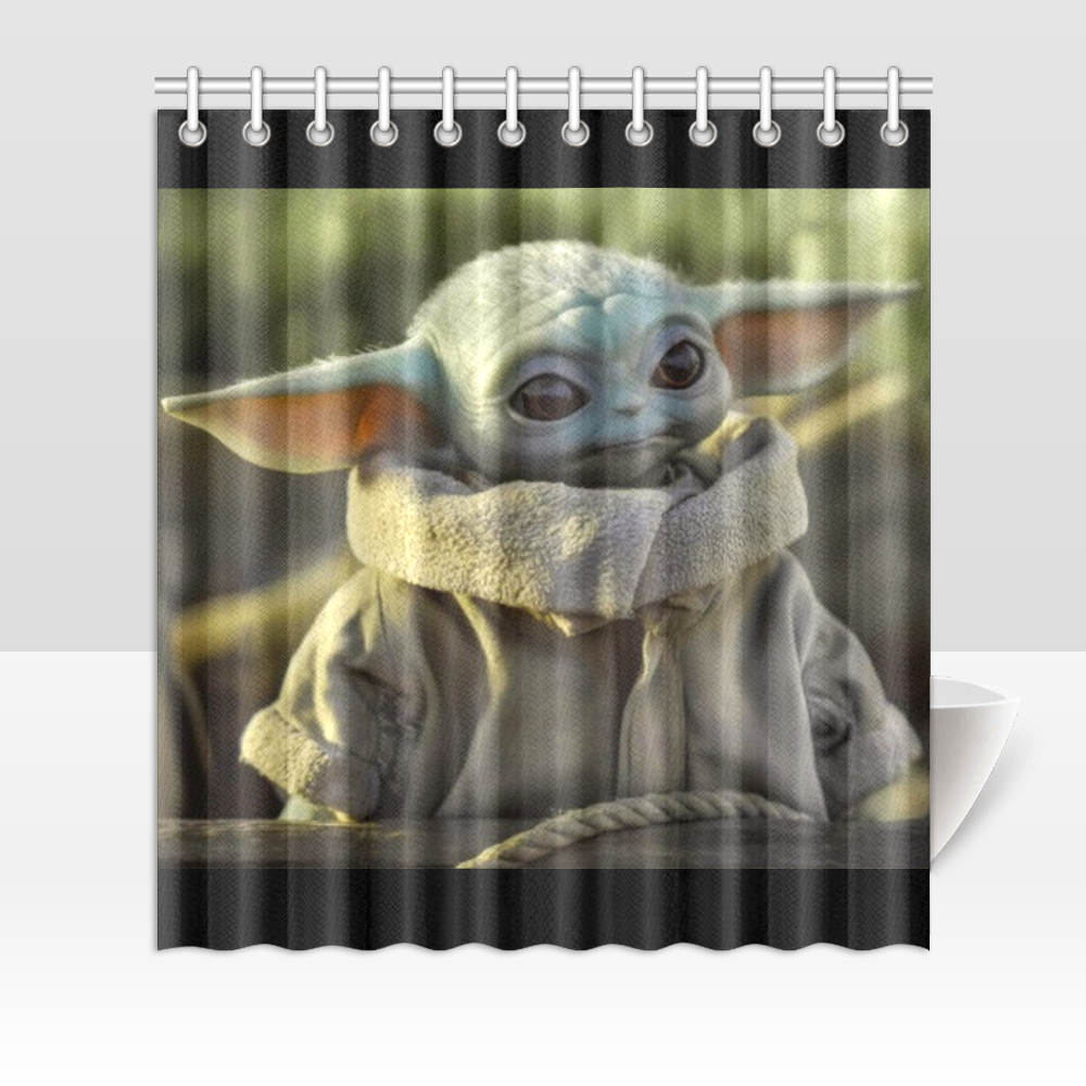 Baby Yoda Shower Curtain Inspire Uplift