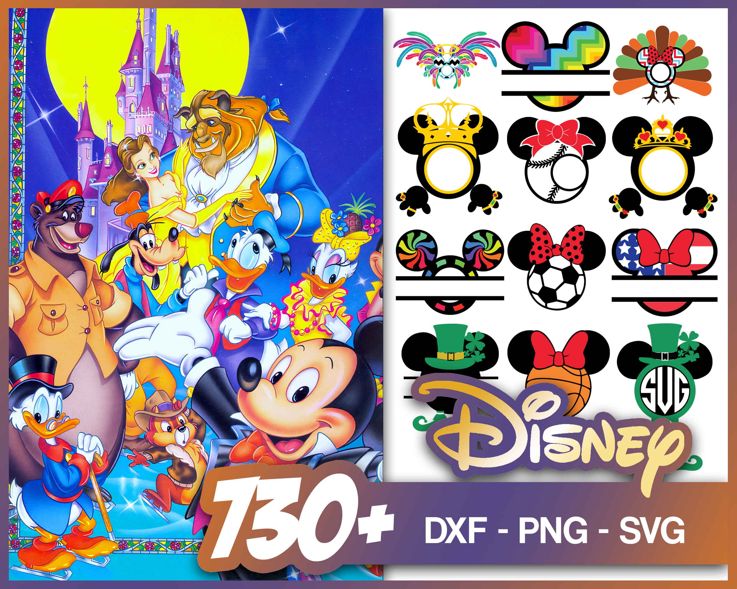 Disney Holiday SVG Bundle Digital Download - 242 Designs - 7 | Inspire ...