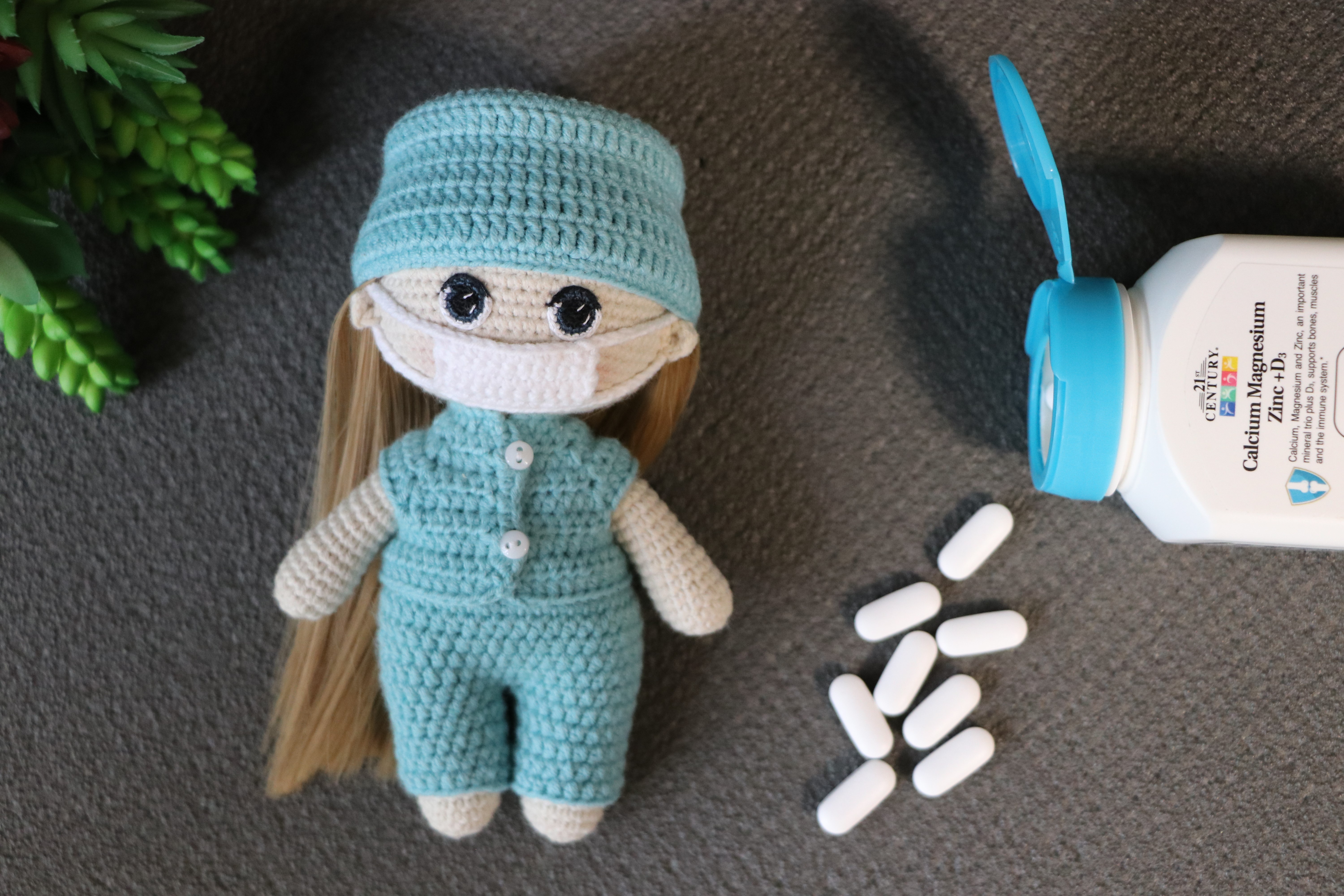 Nurse doll amigurumi crochet pattern doctor doll crochet Eng
