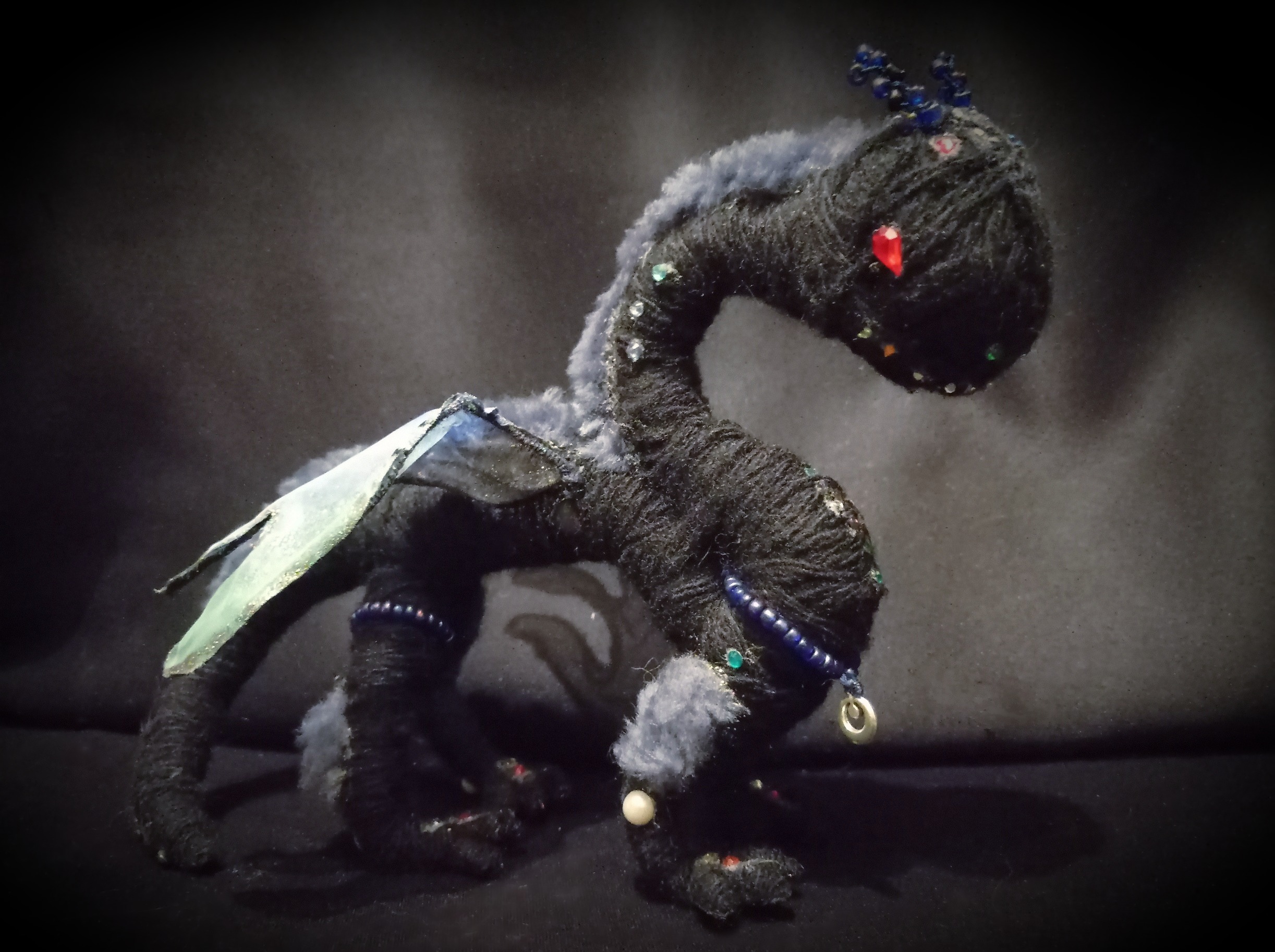 Black Dragon toy Dragon figurine handmade Collectible dragon Inspire
