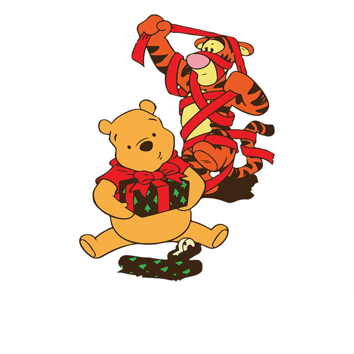 Christmas Pooh And Winnie Svg, Disney Svg, Pooh Svg, Winnie - Inspire
