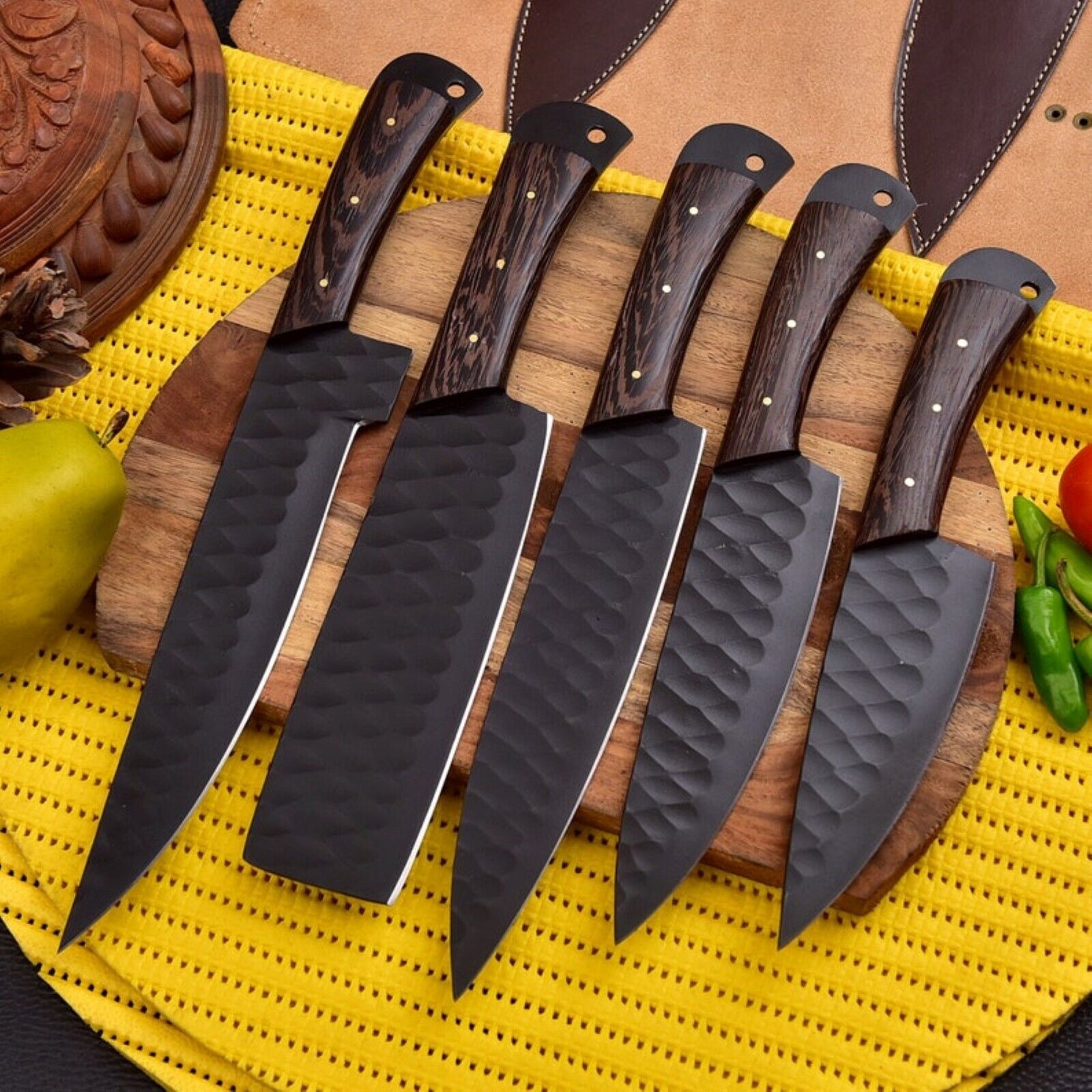 Kitchen Knives Set, Knife, Hunting Knife, Damascu Inspire