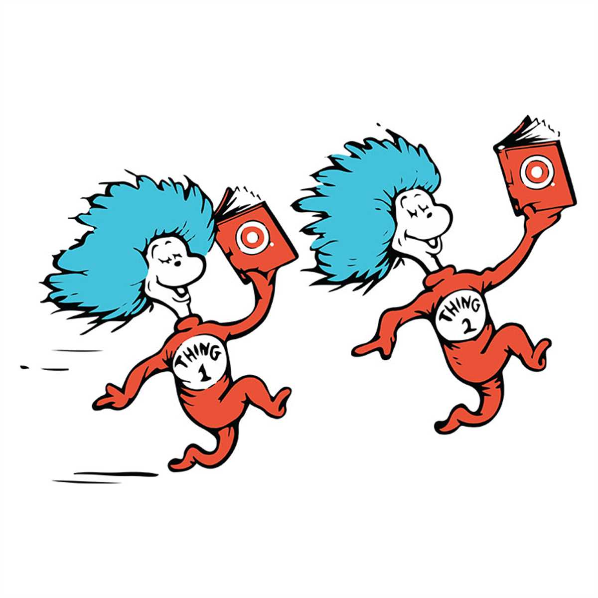 Thing 1 Thing 2 Svg, Dr Seuss Svg, Seuss Svg, Dr Seuss Gifts Inspire